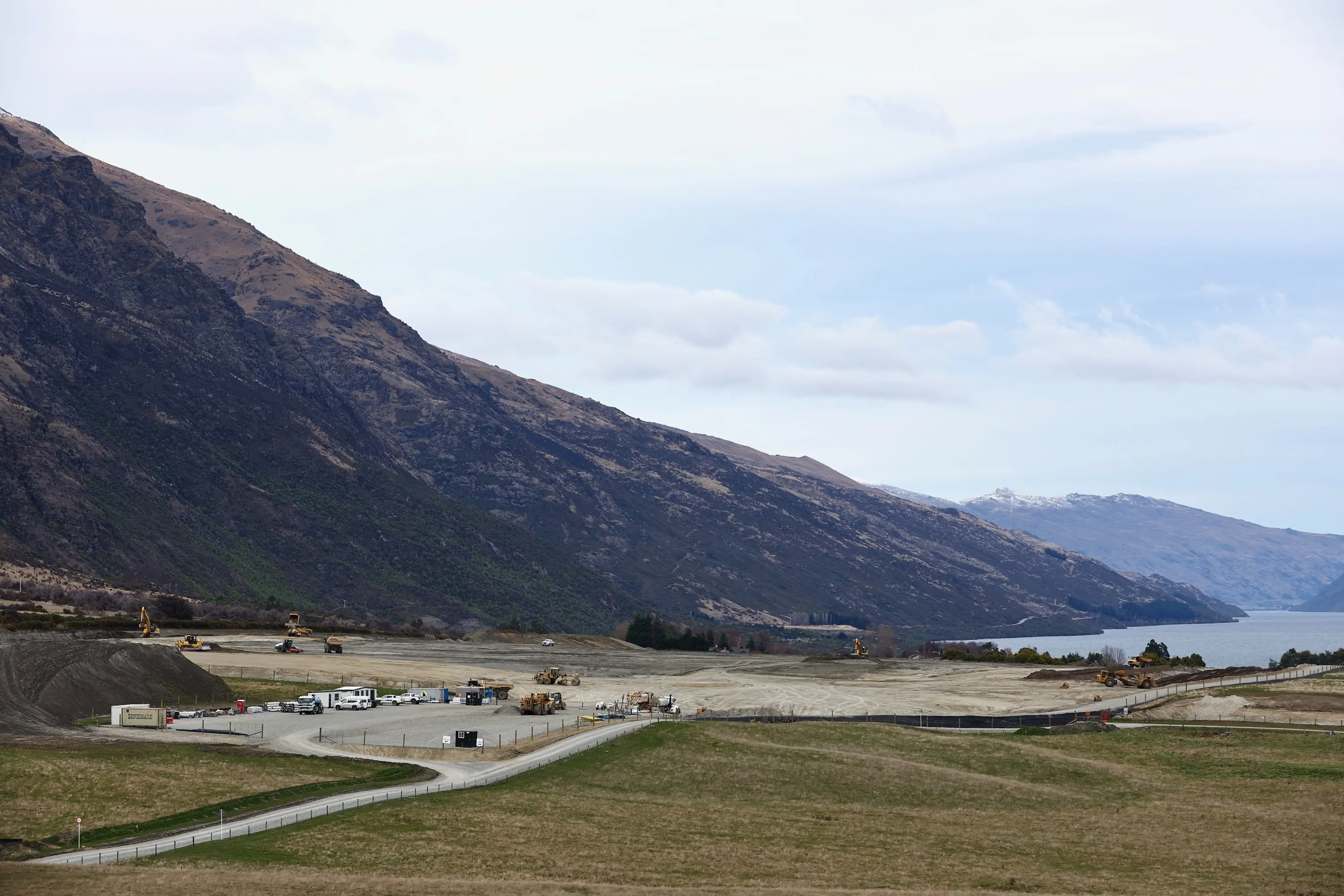 Preparing the ground:\\u00A0Massive earthworks under way for the first \\u2018super stage\\u2019 of the 205-hectare Homestead Bay subdivision. \\u00A0Photo: James Allan Photography