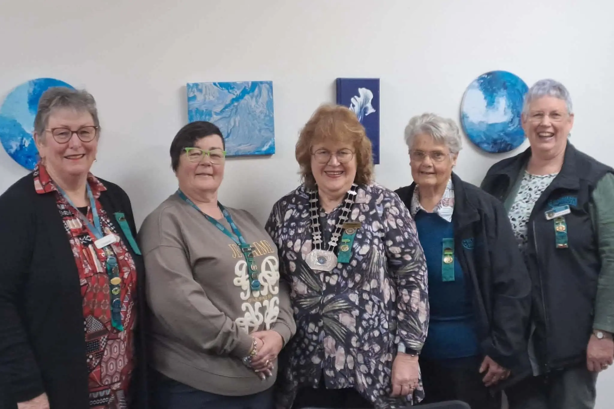 Women\\'s Institute national committee members (from left to right) handcraft coordinator Lynette Beirne, VP Sue Clark, national president Suzanne Bannister, VP Kay Brabender and financial officer Helen Cameron. Photo: Supplied