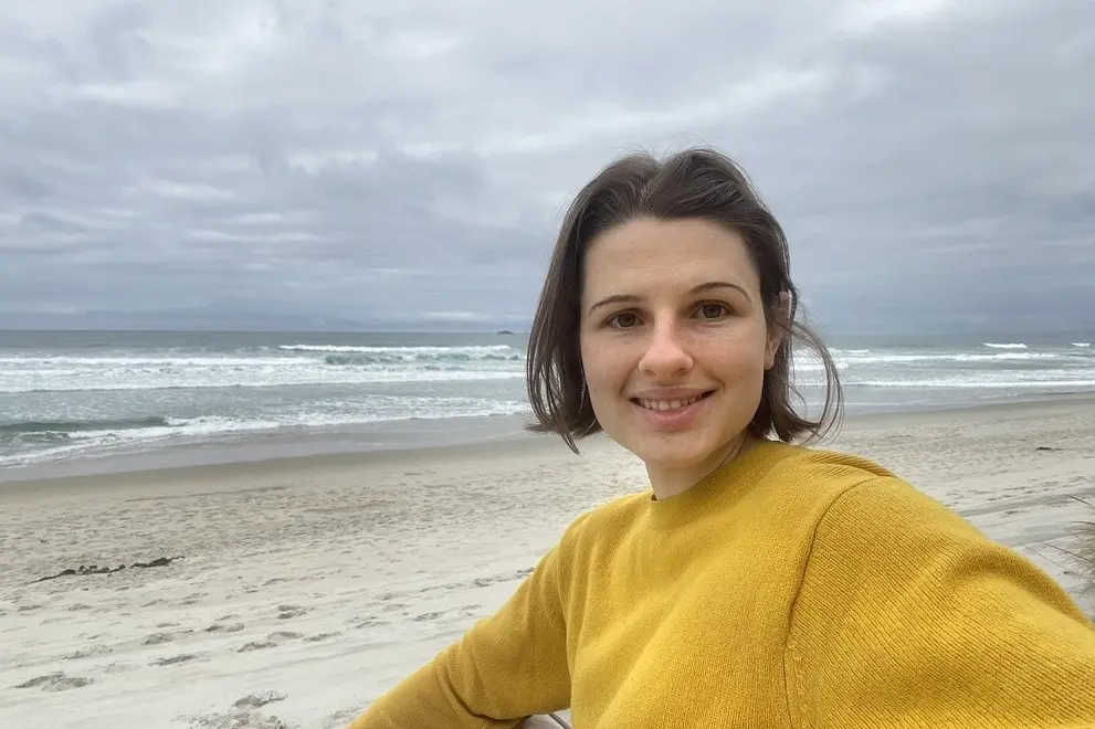 University of Otago physics PhD student Antonia Radlwimmer has completed research which shows winter storms are becoming more frequent and more intense in Antarctica\\'s Ross Sea. Photo: Supplied