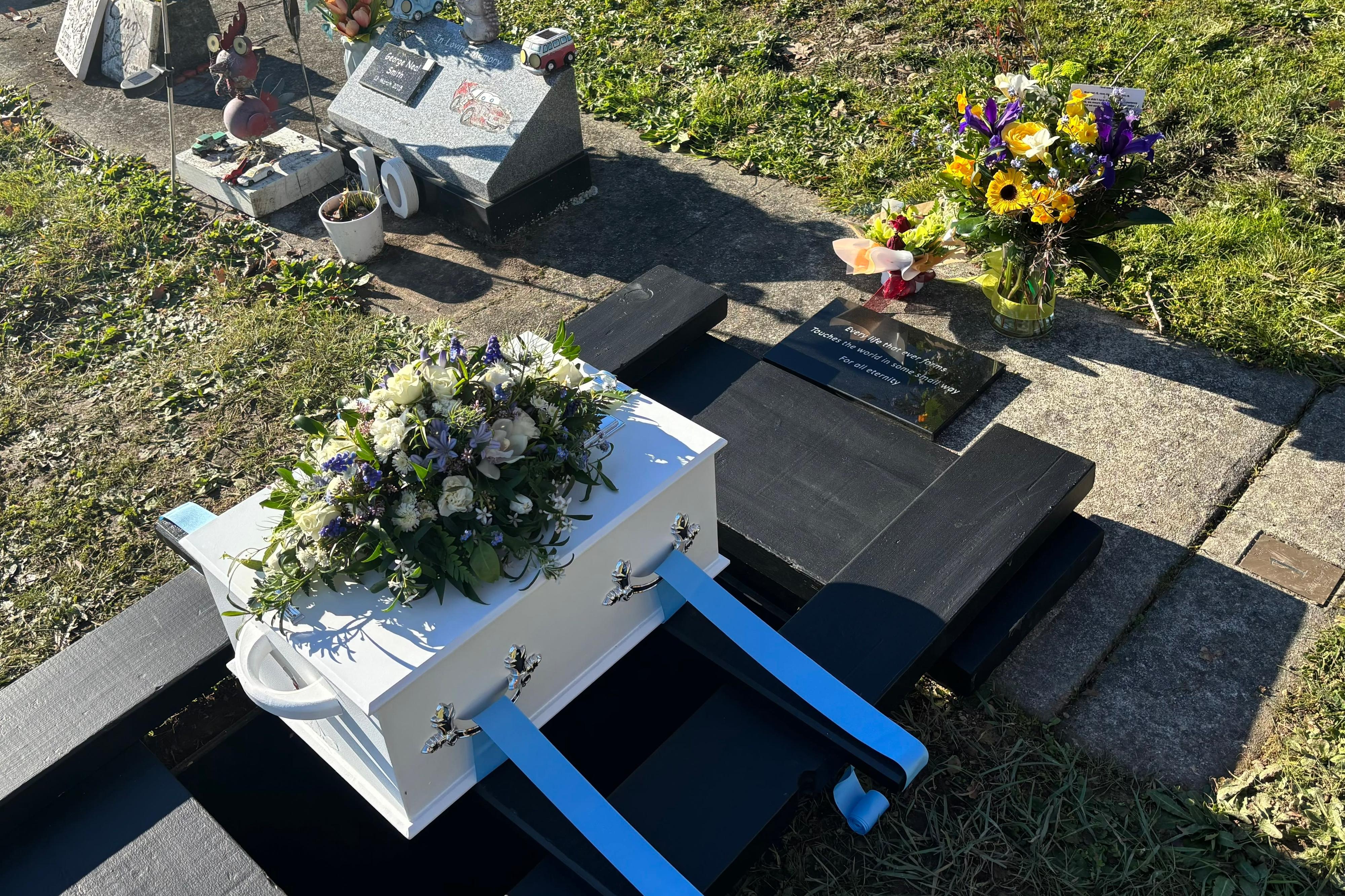 Stillborn boy found on roadside laid to rest