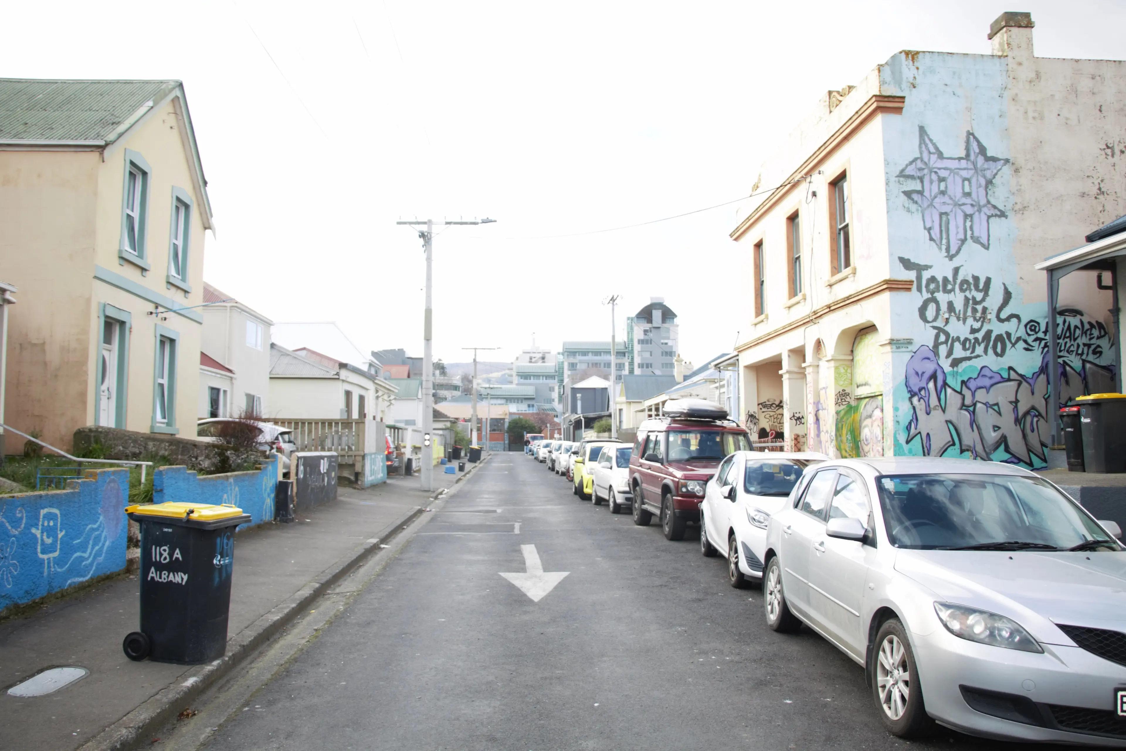 Hyde Street in Dunedin.