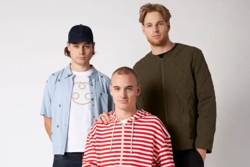 From left: Cosmo, Ike and Tom - Kate Sylvester\\'s sons who took over the Sylvester brand. Photo: Matt Hurley