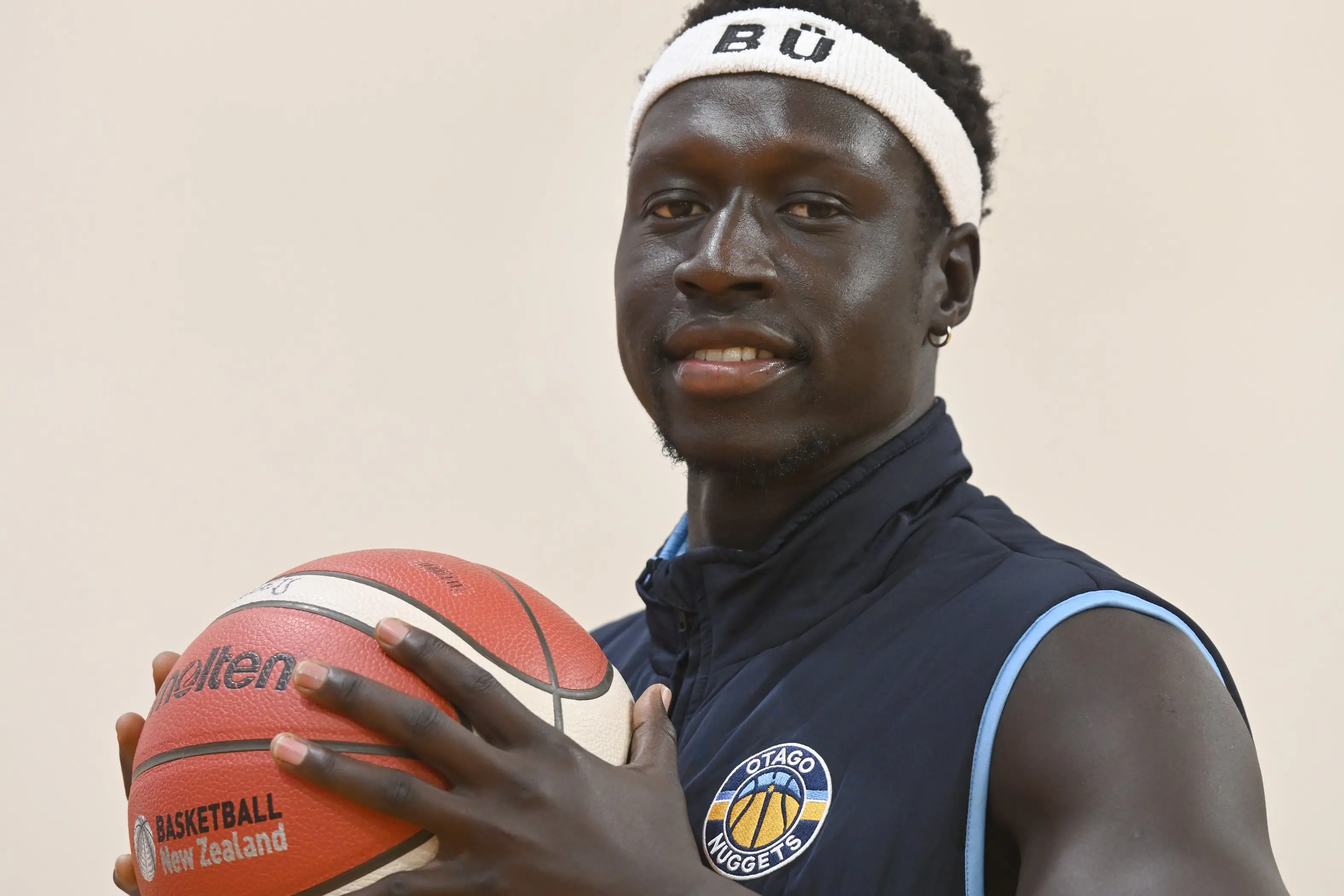 Otago Nuggets shooting guard Buay Tuach top-scored for his side in the playoff match against the Wellington Saints in Porirua on Thursday night. Photo: Linda Robertson