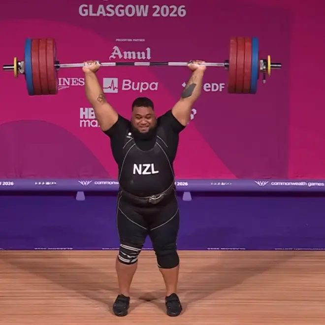 Golden sheen for weighlifter David Liti in Glasgow