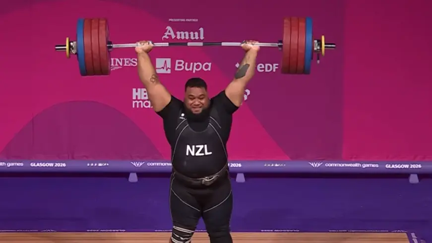 Golden sheen for weighlifter David Liti in Glasgow