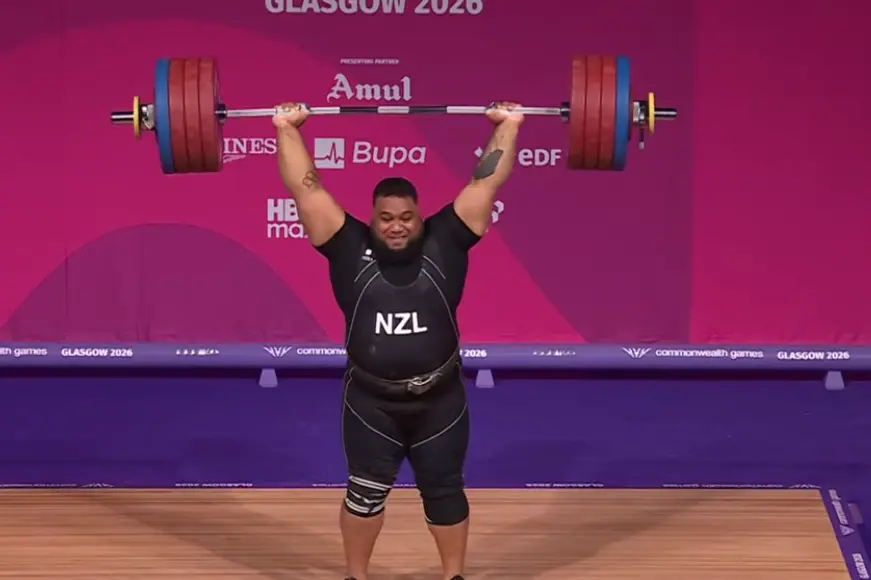 Golden sheen for weighlifter David Liti in Glasgow