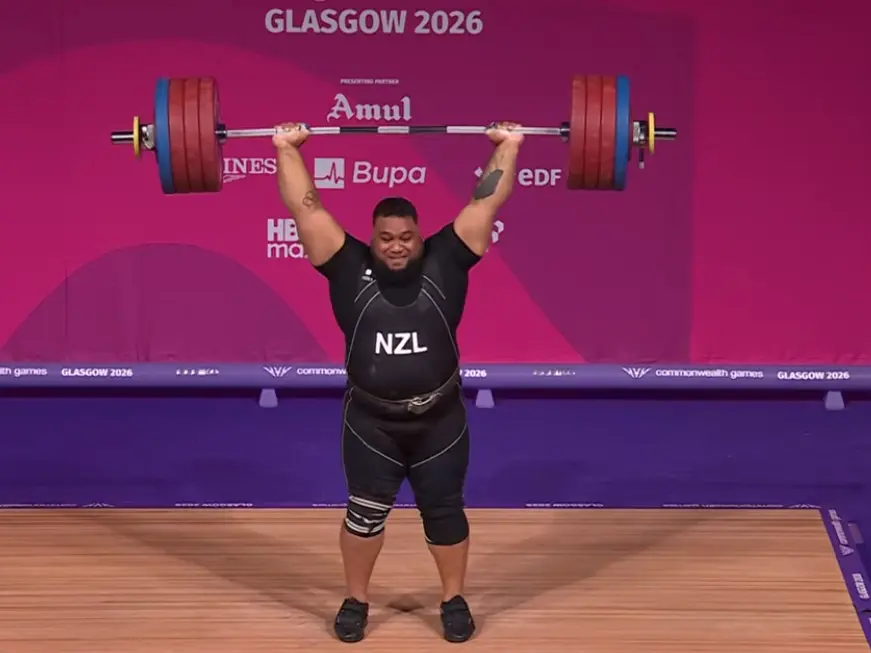 Golden sheen for weighlifter David Liti in Glasgow
