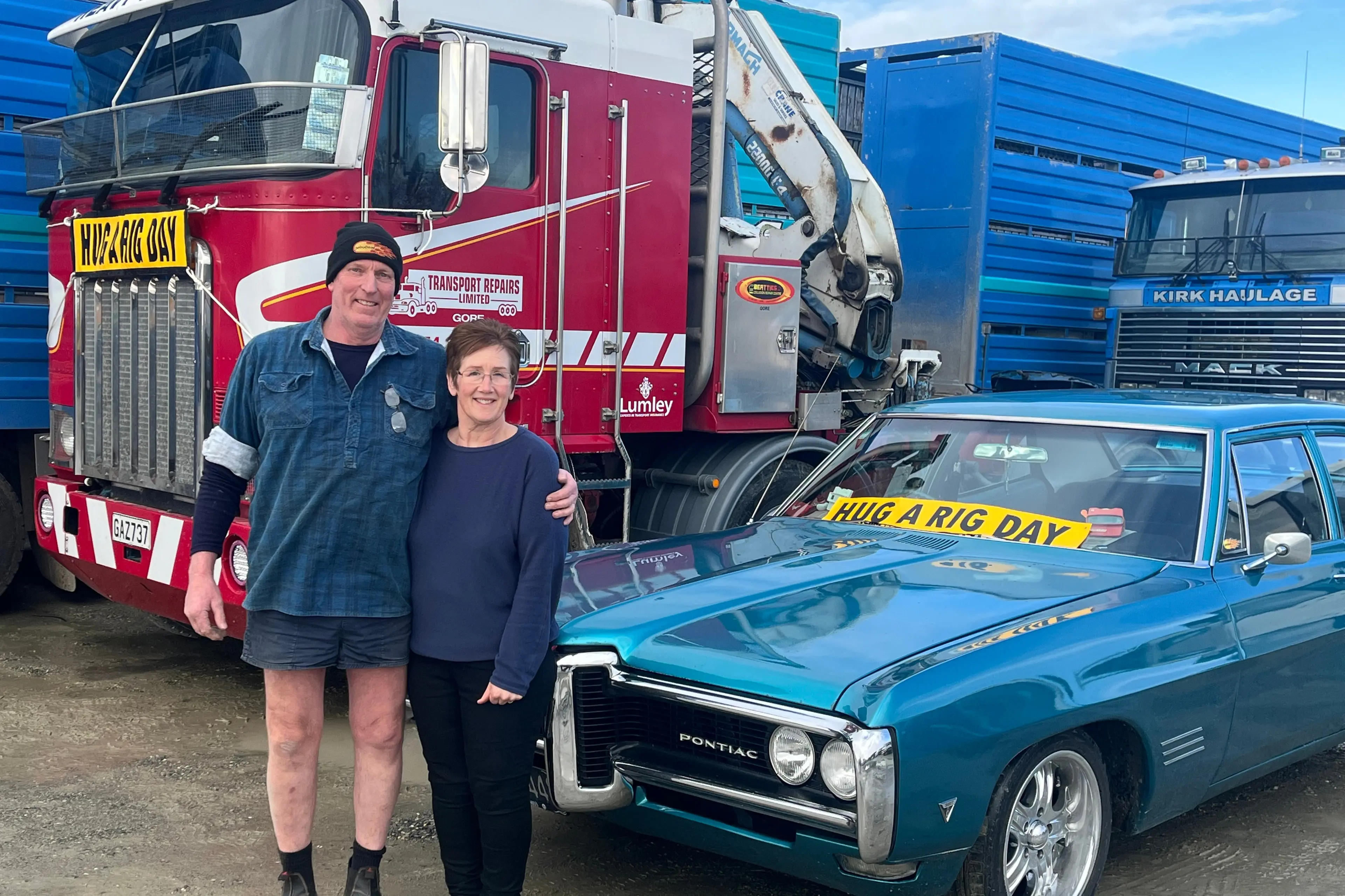Hug a Rig event organisers Ian and Dianne Elstob are looking forward to offering rides to people with all disabilities in a range of vehicles on August 8. Photo: Gerrit Doppenberg