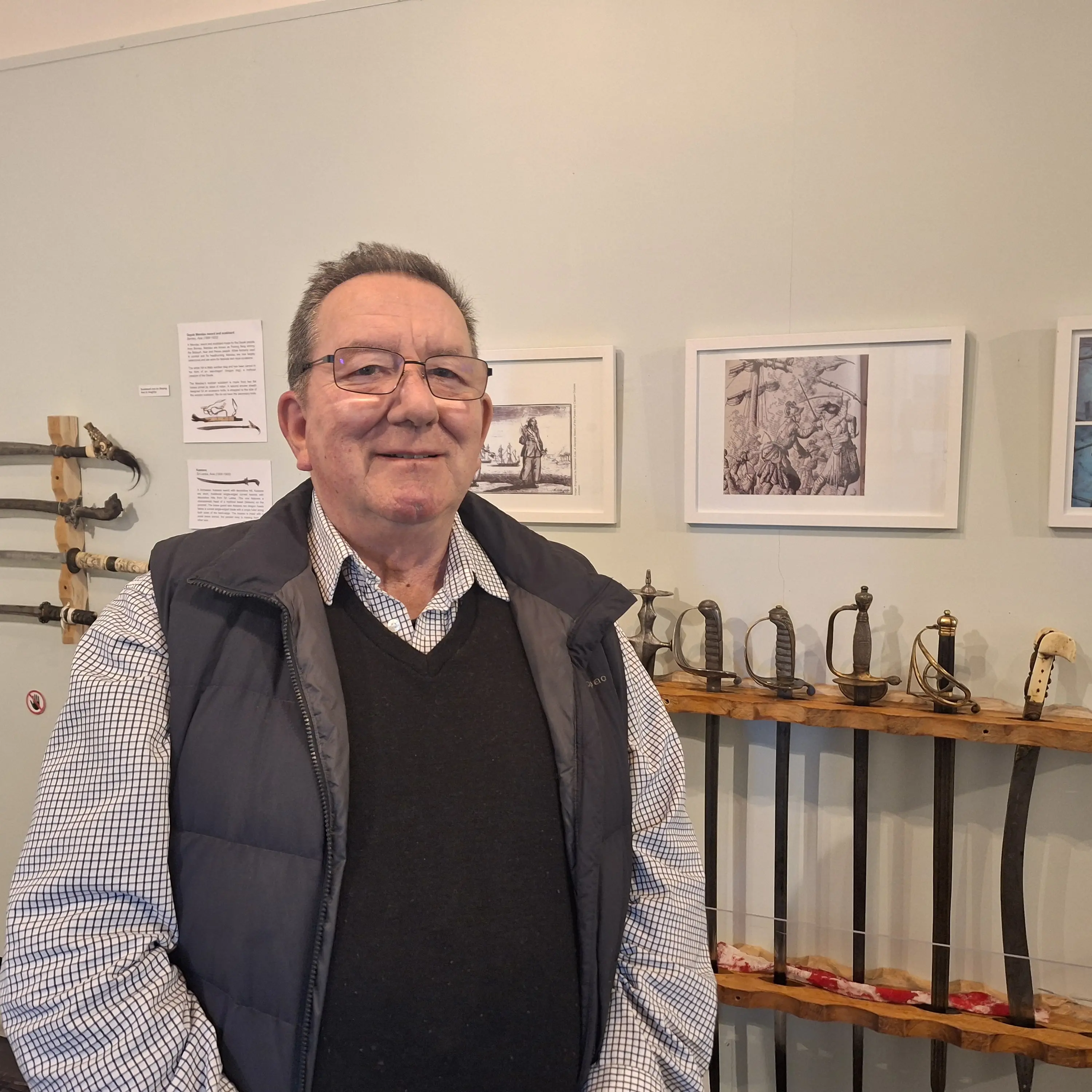 Te Hikoi Museum’s weapon collection is on display