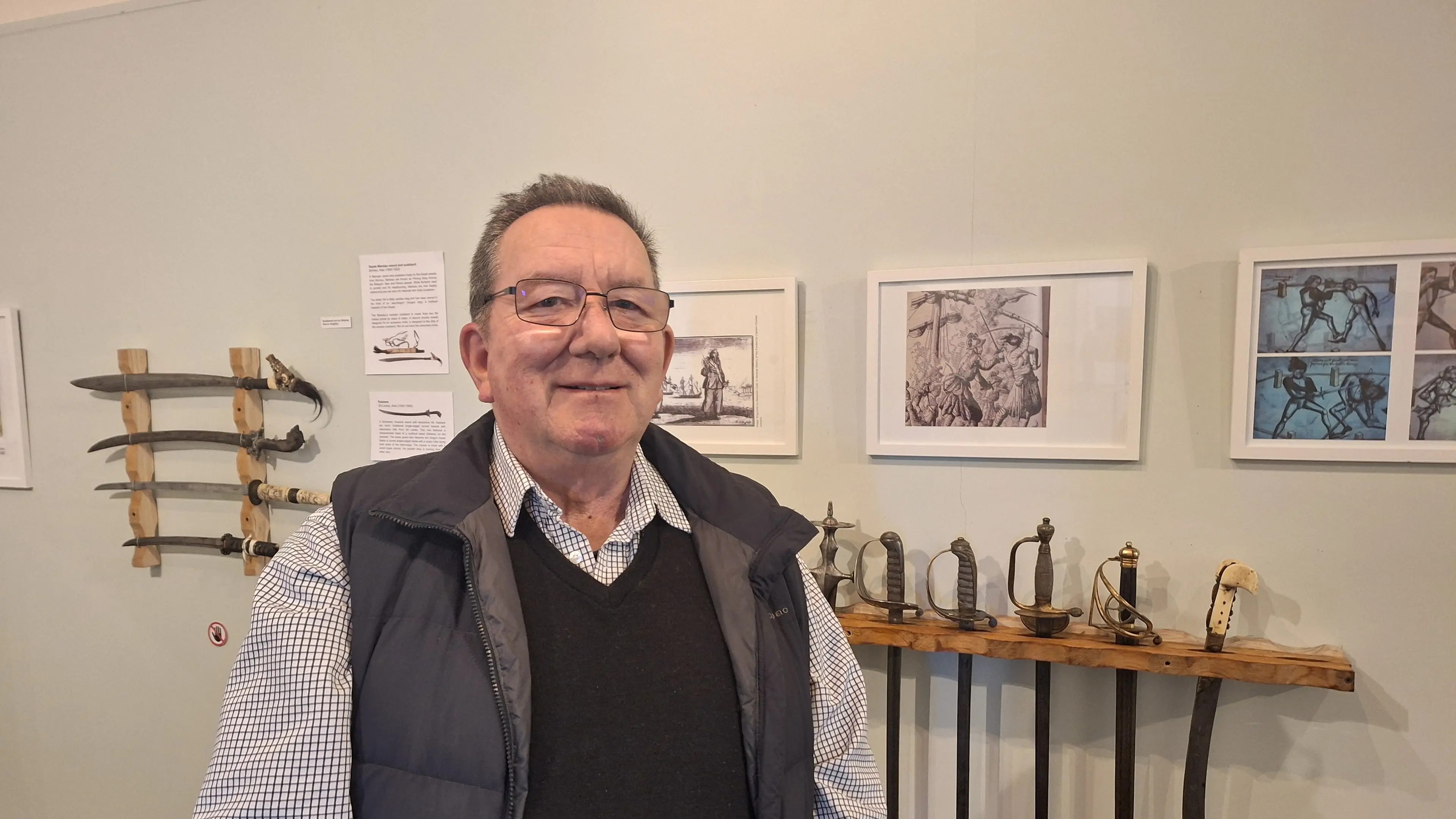 Te Hikoi Museum’s weapon collection is on display