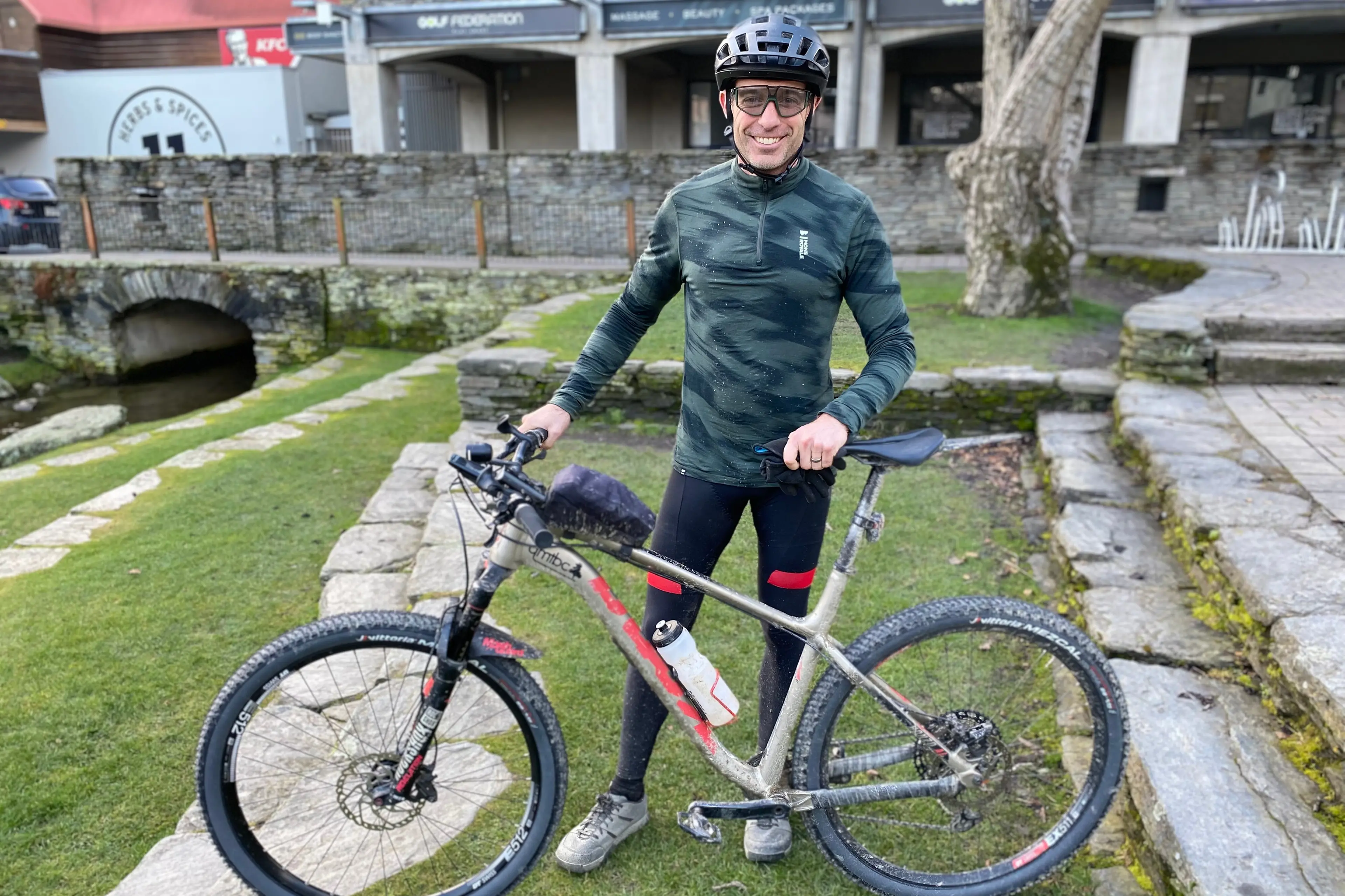 Have bike, will travel: Adam Carlson, 49, is taking his trusty hardtail to negotiate\\u00A0over 2000km in Kyrgyzstan\\u2019s Silk Road Mountain Race this month. Photo: Philip Chandler