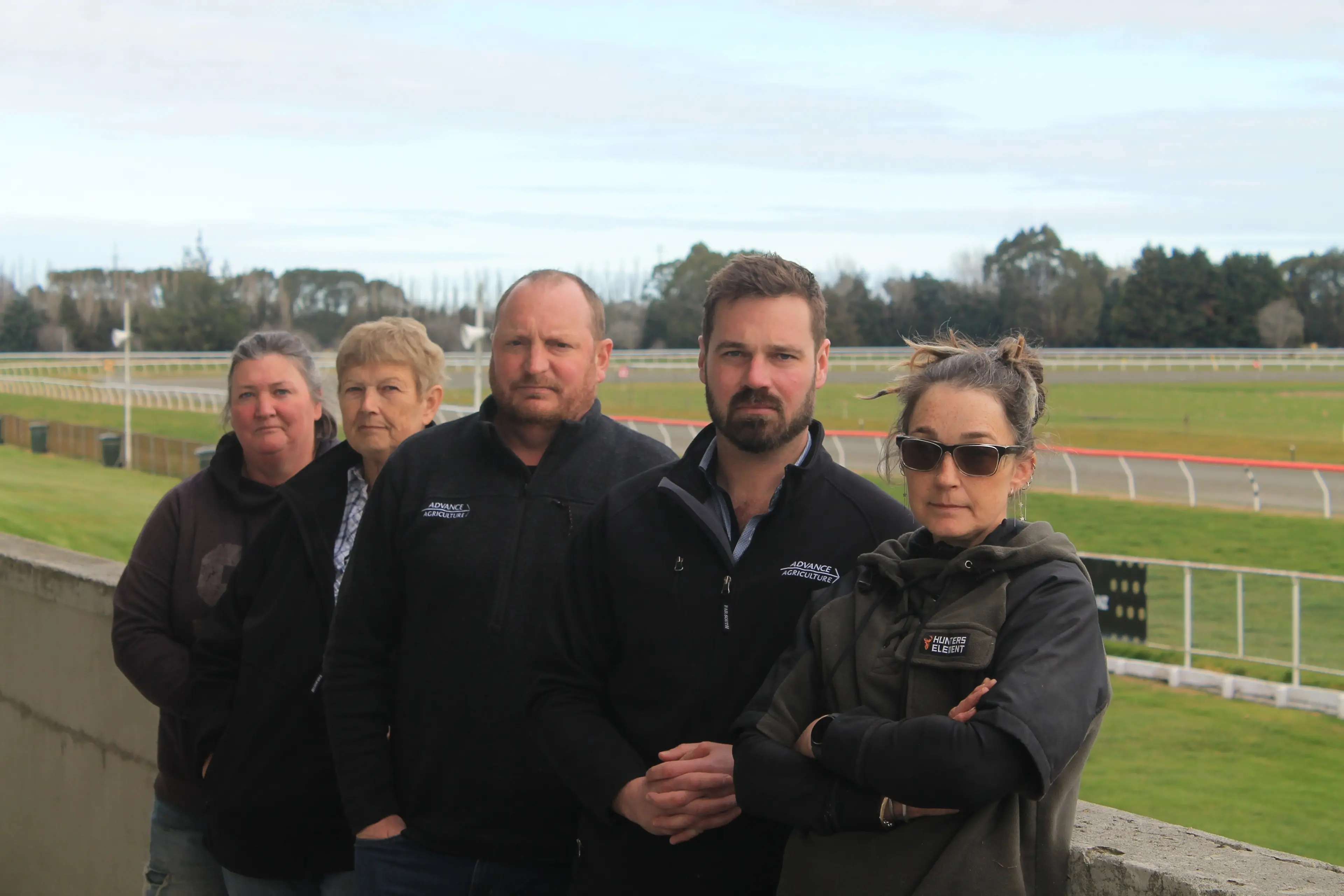Gore Harness Racing Club members will be seeing out the year after devastating news the Gore racecourse was on the list of courses to be closed, but President Lisa Barrie (L) says they\\'ve got it wrong. Pictured (from left) Lisa Barrie, Gay McClymont, Chris Wilson, Callum Dickson and Kirsty Adams digest the news the racecourse could be for the chop. Photo: Gerrit Doppenberg