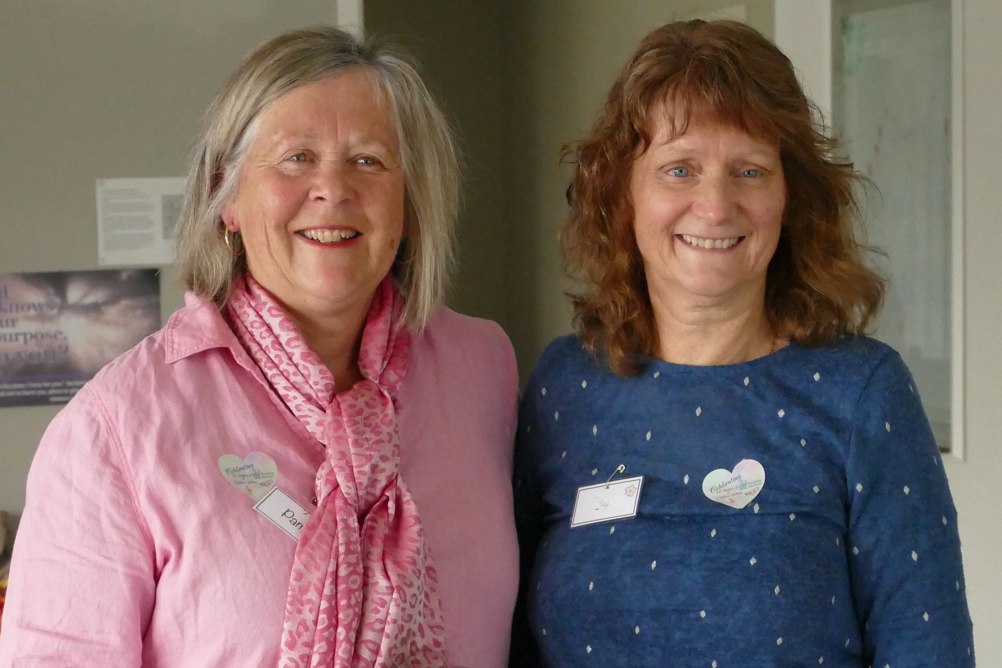 Clutha Valley Mainly Music leaders Pam Hunter (left) and Sue Harrex are recipients of a Clutha District Council Community Award. Photo: Richard Davison