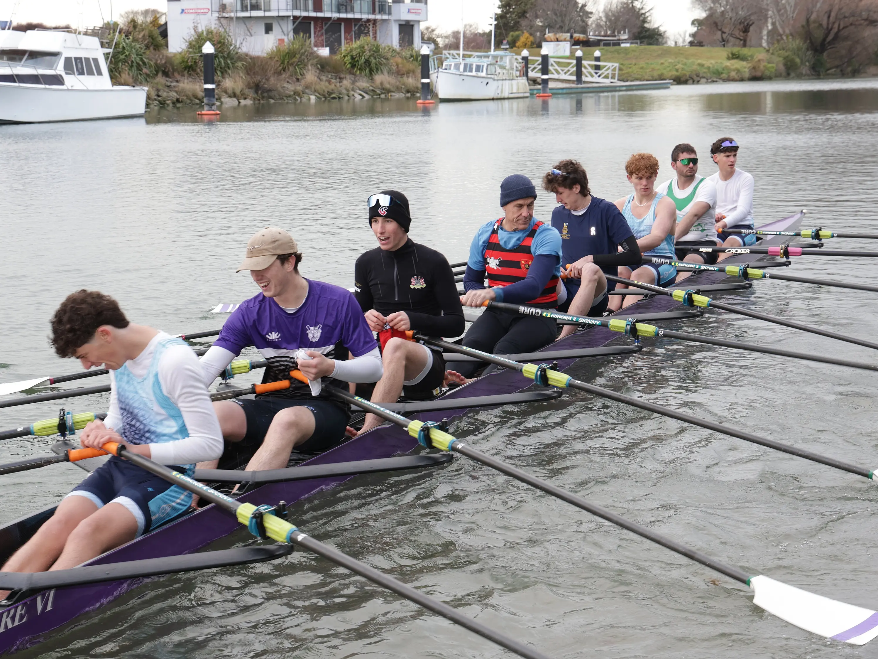 Cure Boating Club members had a special guest with them on Saturday