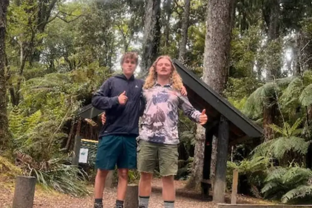 Long-time friends Luca Zylstra (left) and Keanu Isaksson. Photo: supplied