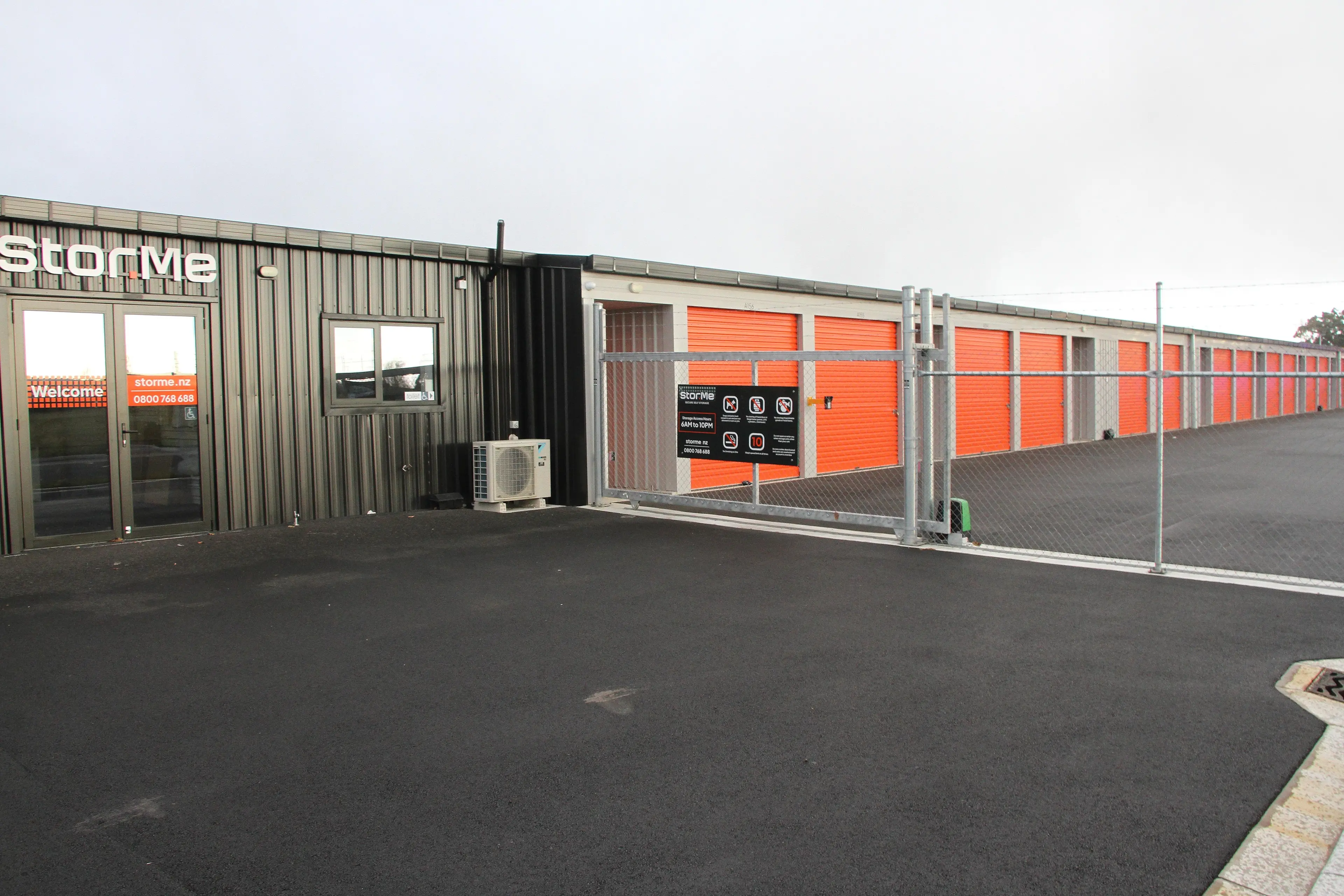 Units in the premium, secure self-storage facility in the Rangiora Business Hub on Kingsford Smith Road. Photo: John Cosgrove