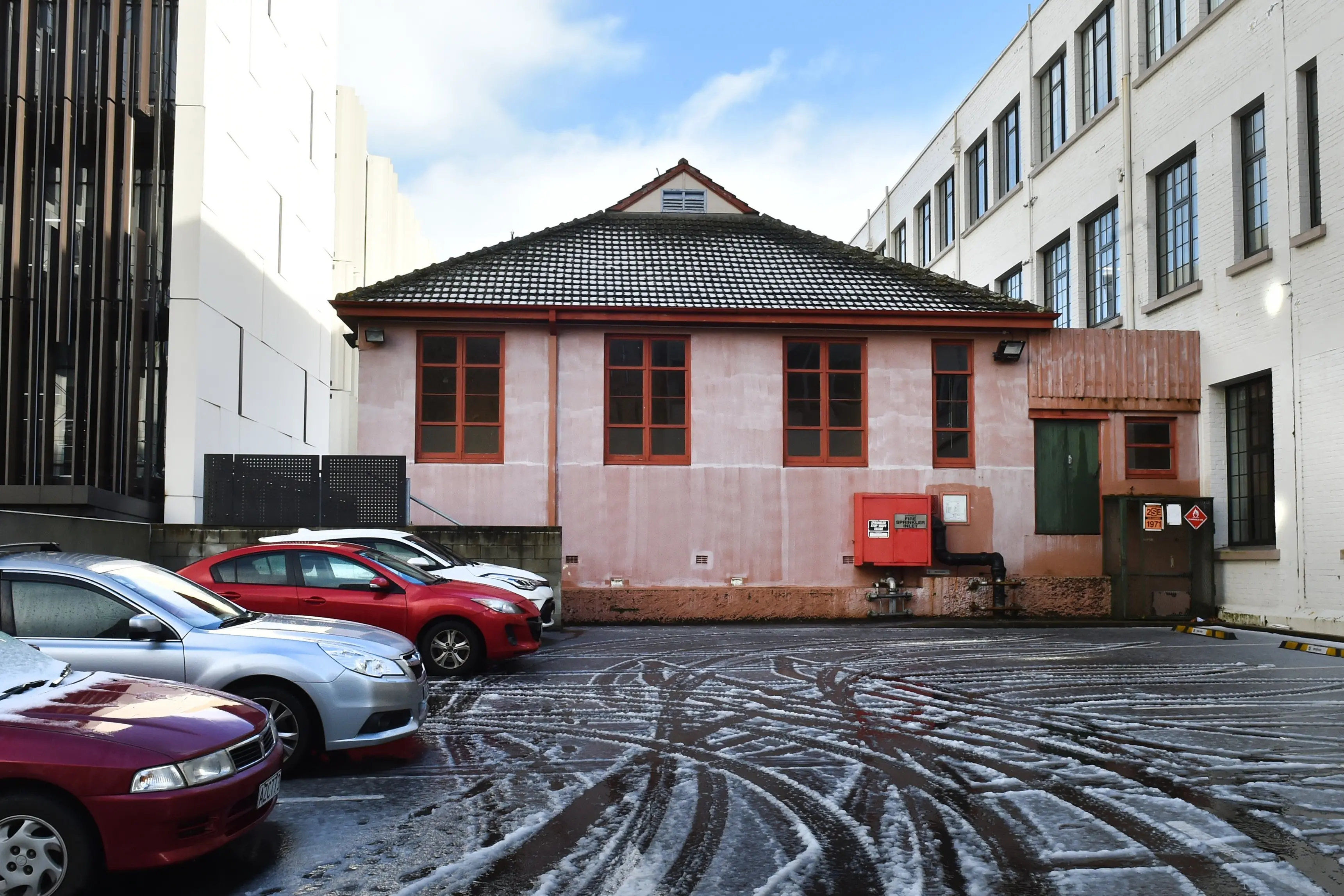The University of Otago is proposing to demolish this building, in Great King St, to make way for more car parks. Photo: Gregor Richardson