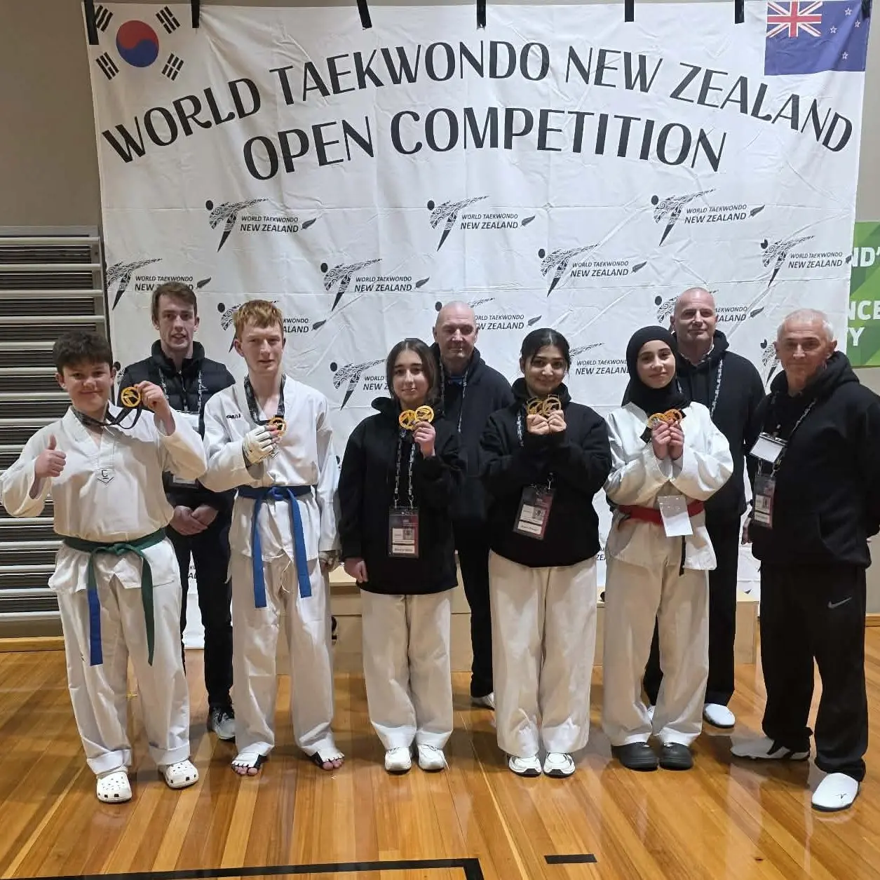 Five competitors secure nine medals