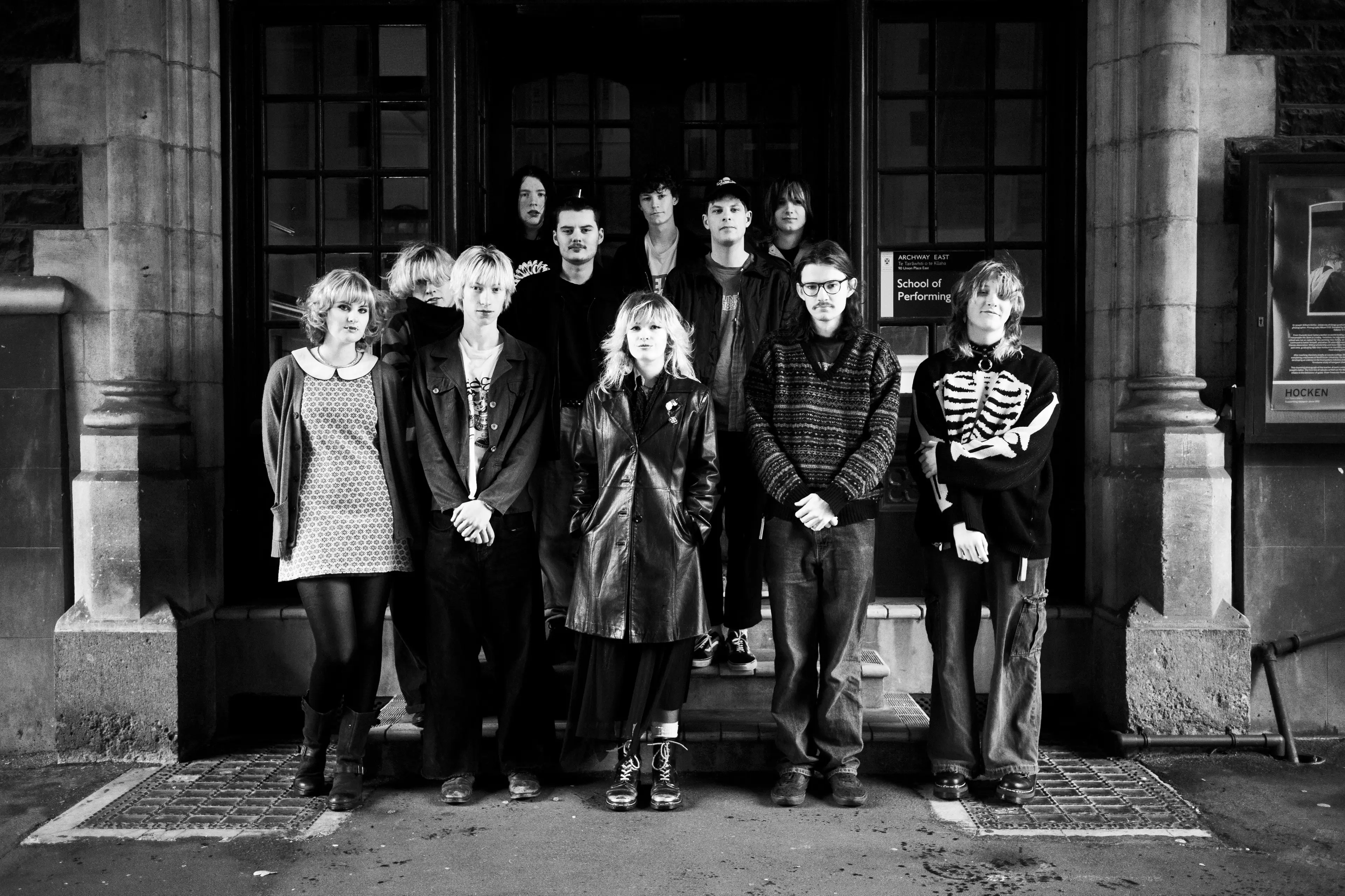 The four bands set to play an all-ages music event at Geraldine Cinema on Friday. Photo: Supplied