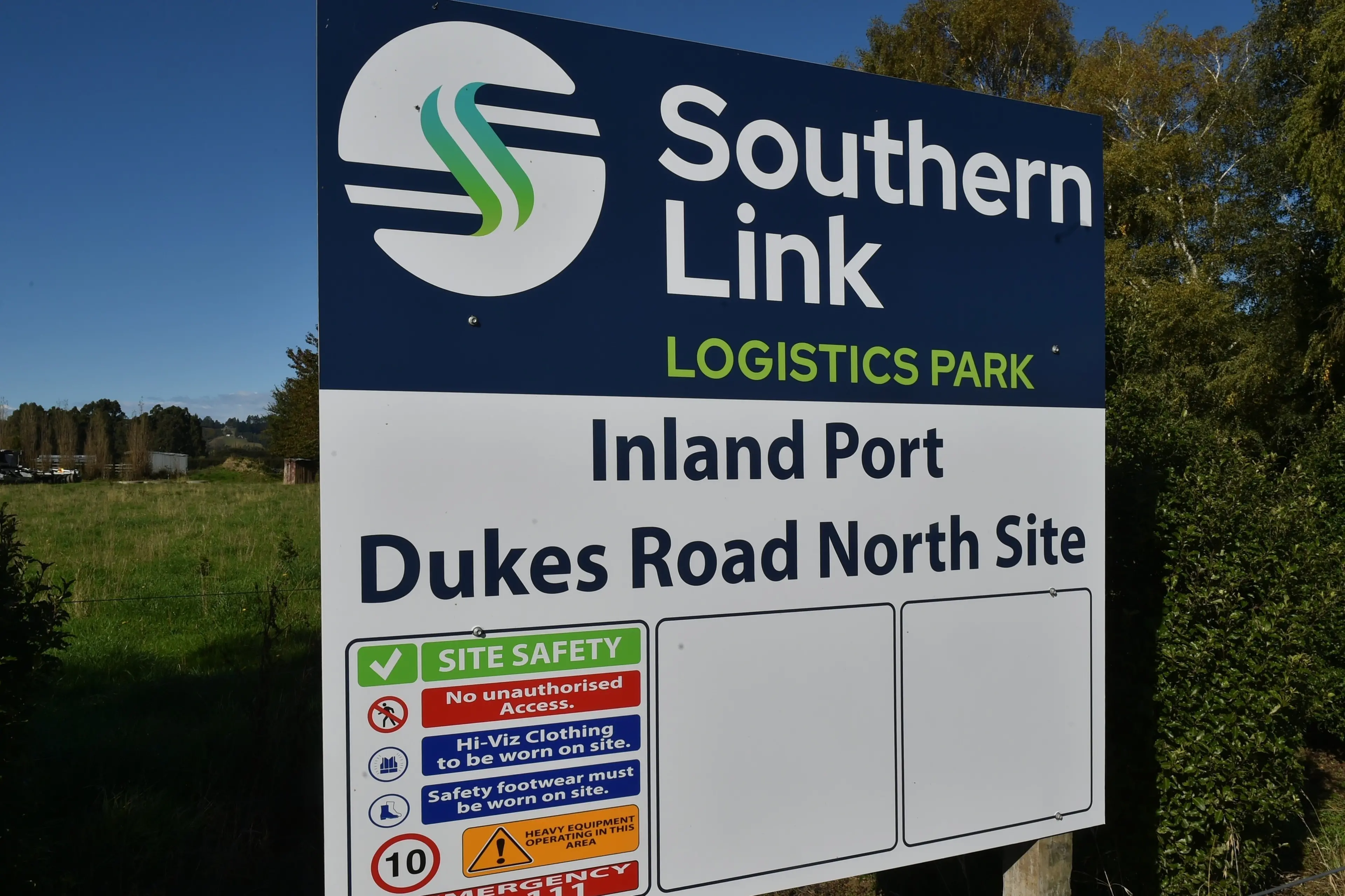 Mosgiel inland port site n Dukes Rd.Photo: Gregor Richardson