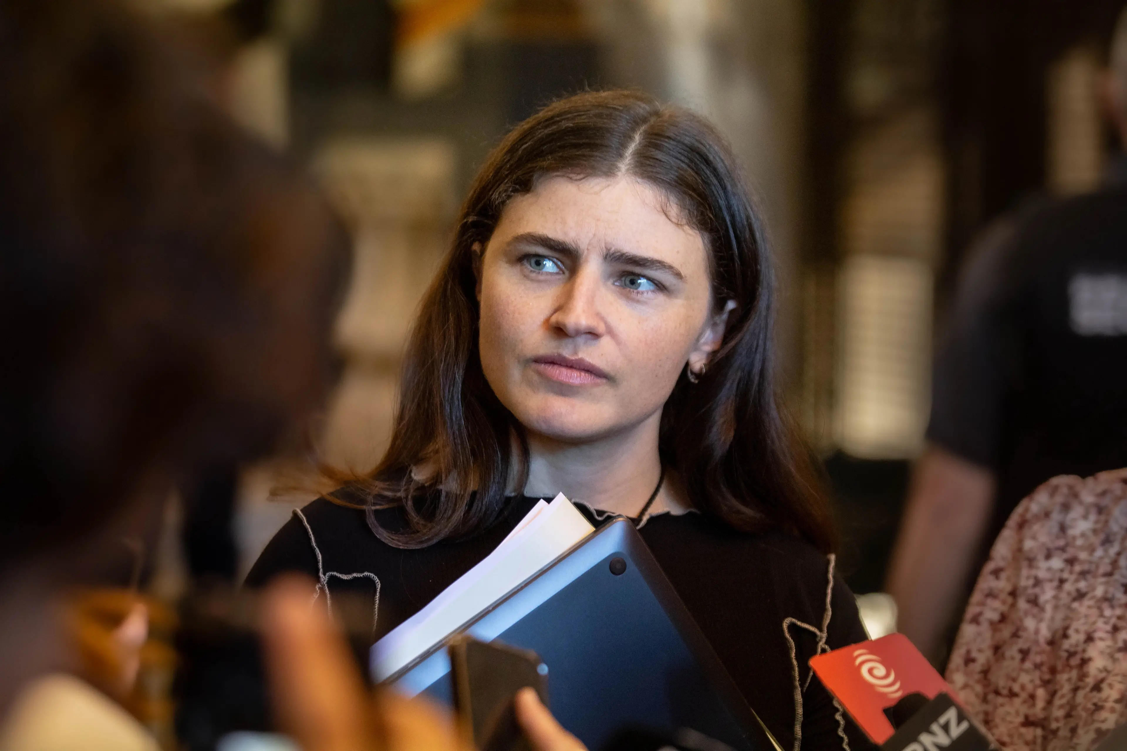 Green Party co-leader Chl\\u00F6e Swarbrick. Photo: RNZ