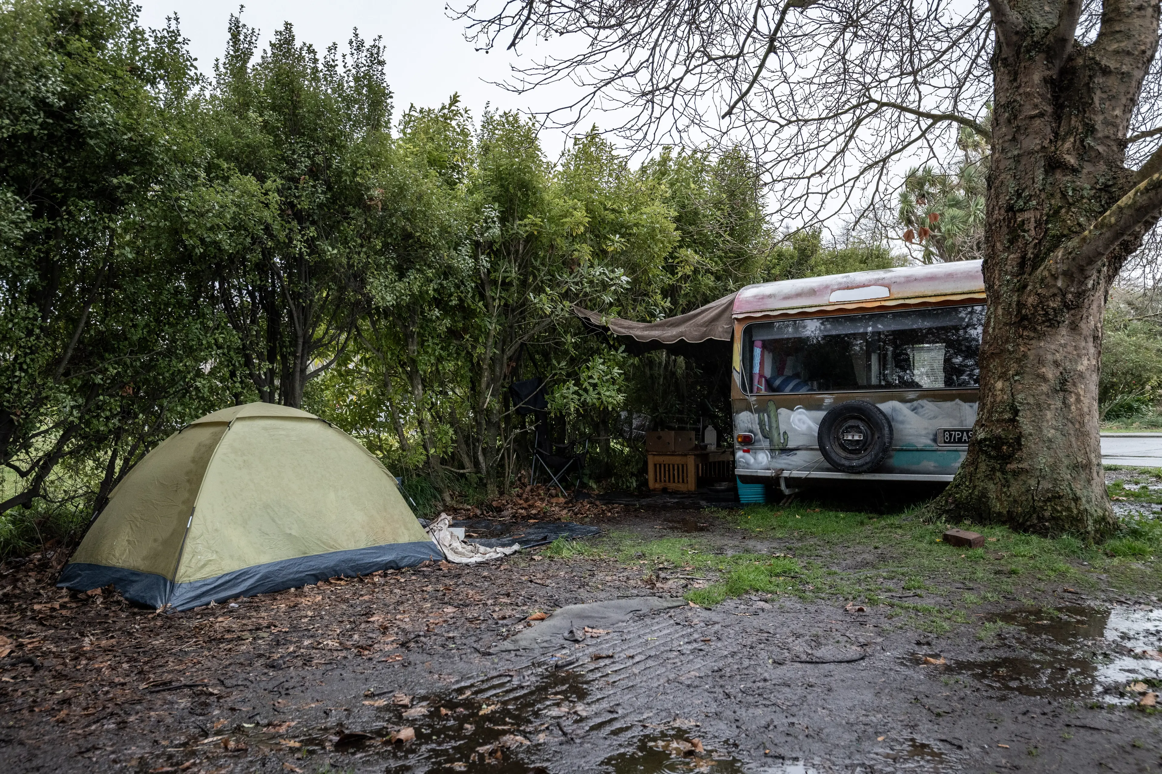 Christchurch City Mission is concerned people sleeping outside could still be wet when temperatures drop below zero. Photo: RNZ (file)