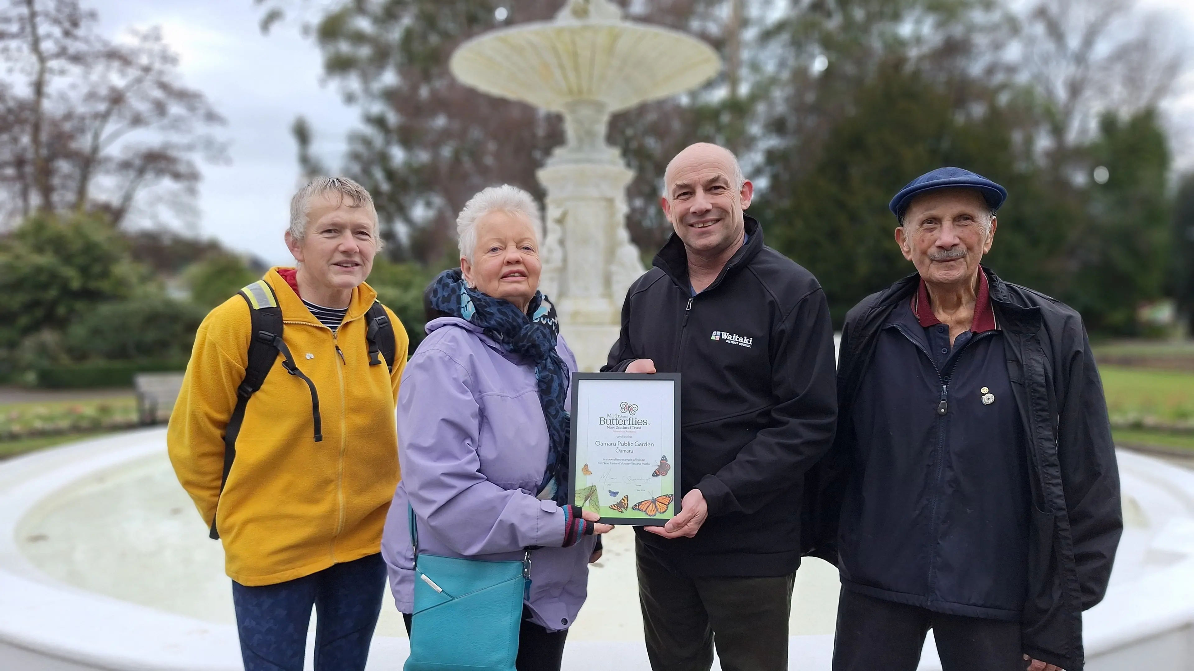 Oamaru Public Gardens fit for Monarchs