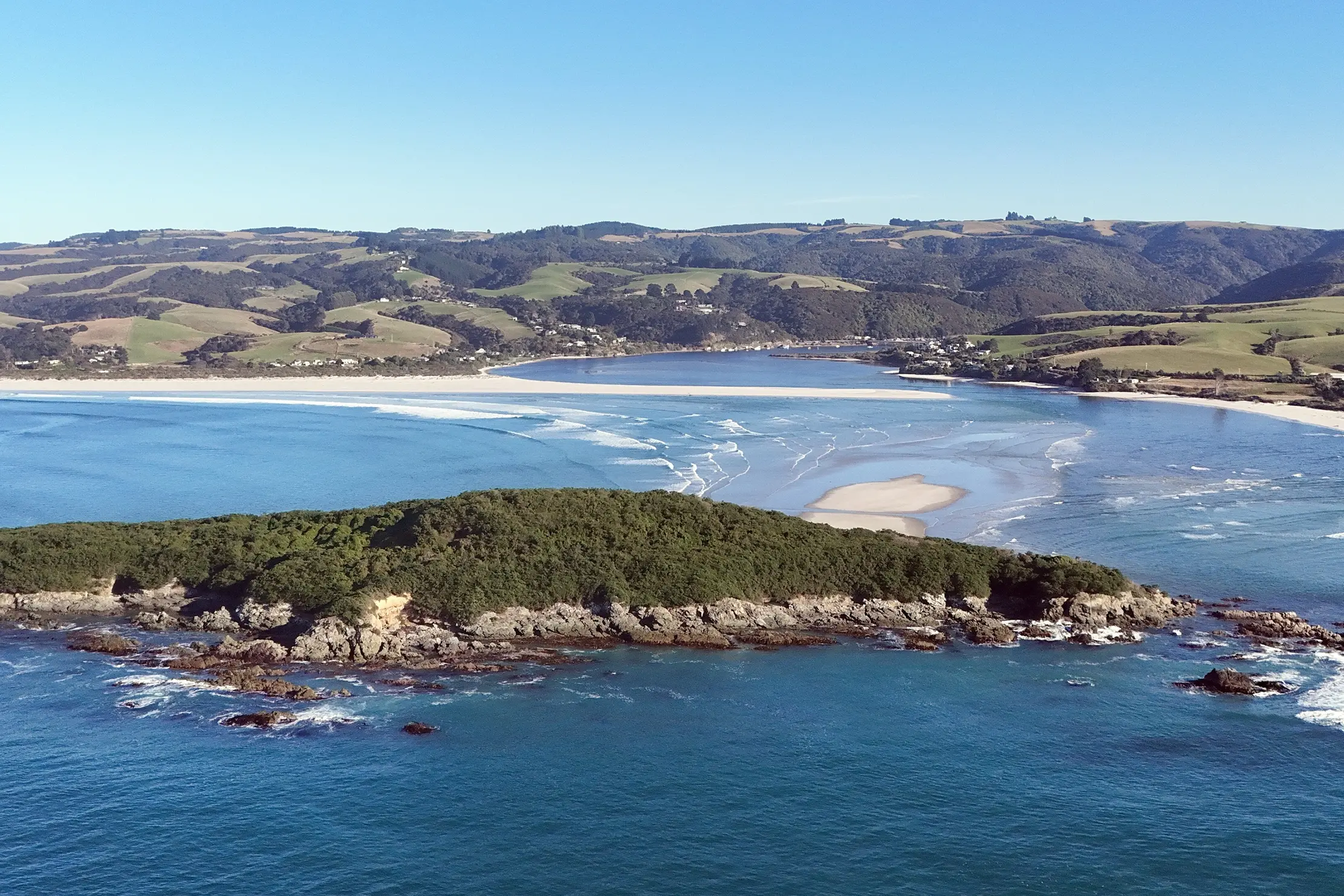 Taieri Island/Moturata, offshore from Taieri Mouth. Photo: Stephen Jaquiery