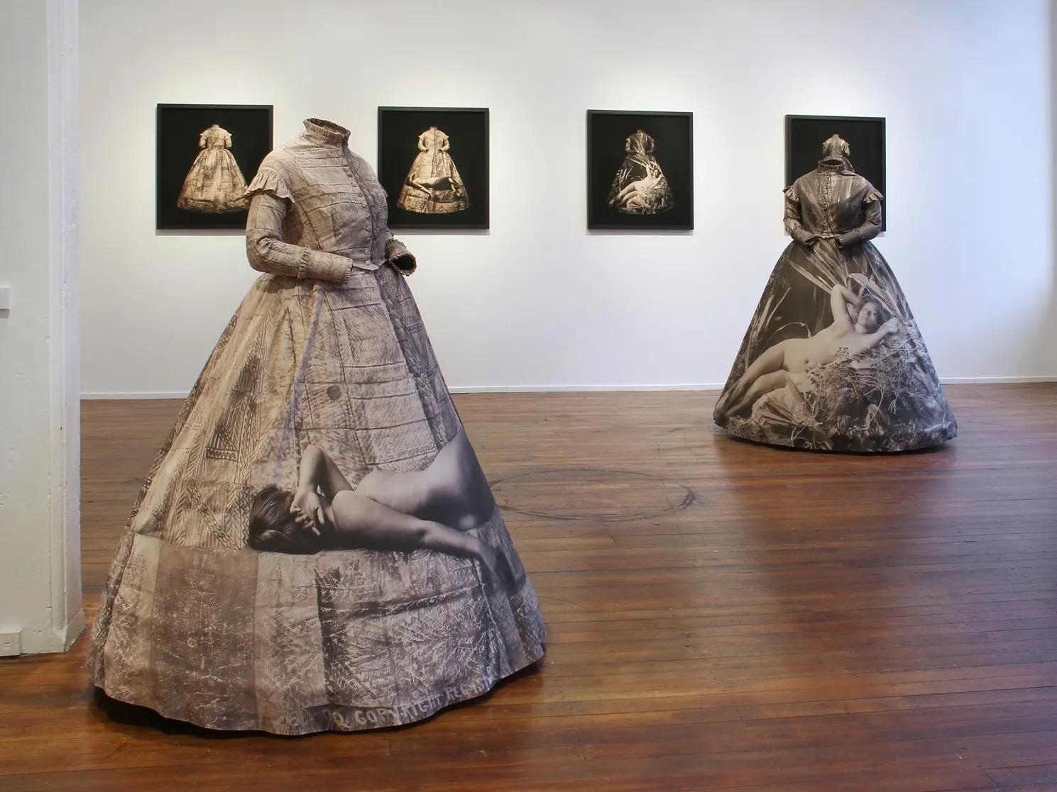 Yuki Kihara\\'s \"Dressstories\" at Milford Gallery Dunedin. Photo: Milford Gallery