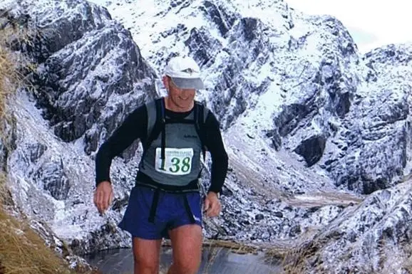 Queenstown runner James Harcombe competing in his first Routeburn Classic in 2006. Photo: Supplied