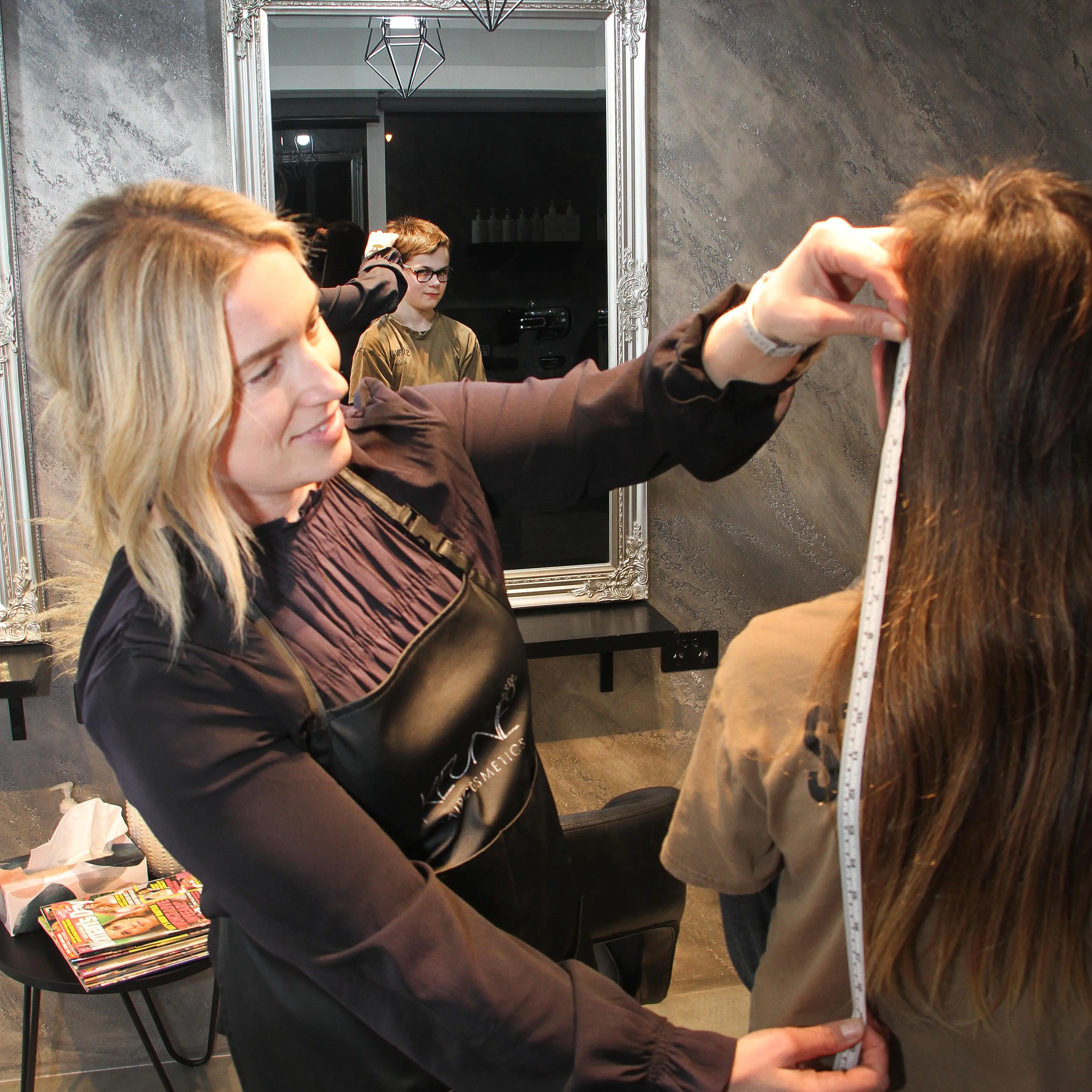 Mason donates his mullet hair to help others