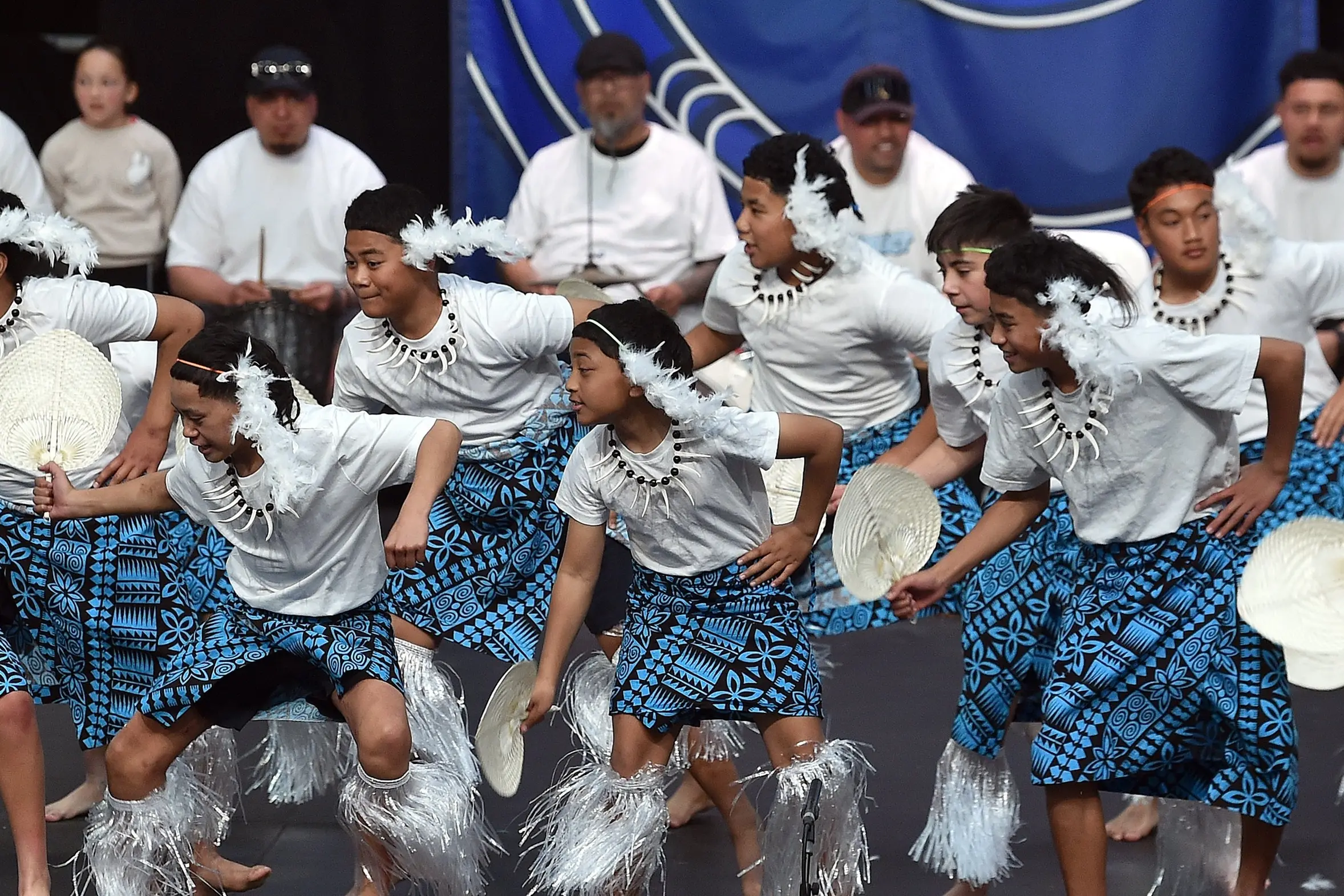 Oamaru Intermediate School perform at the 2025 Otago Polyfest held at the Edgar Centre. Photo: Peter McIntosh