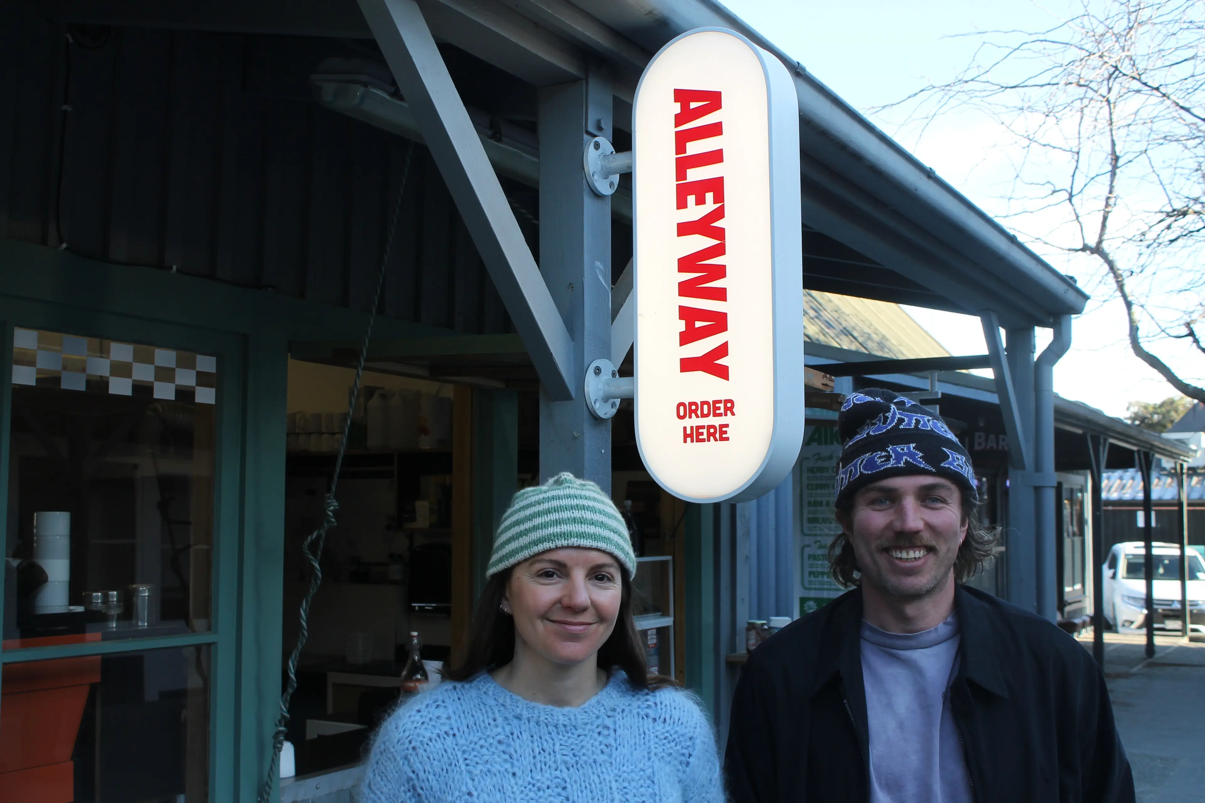 Alleyway owners Brooke Connell (left) and Sam Baker smile as their cafe brings up its third birthday. Photo: Ruairi O\\'Shea