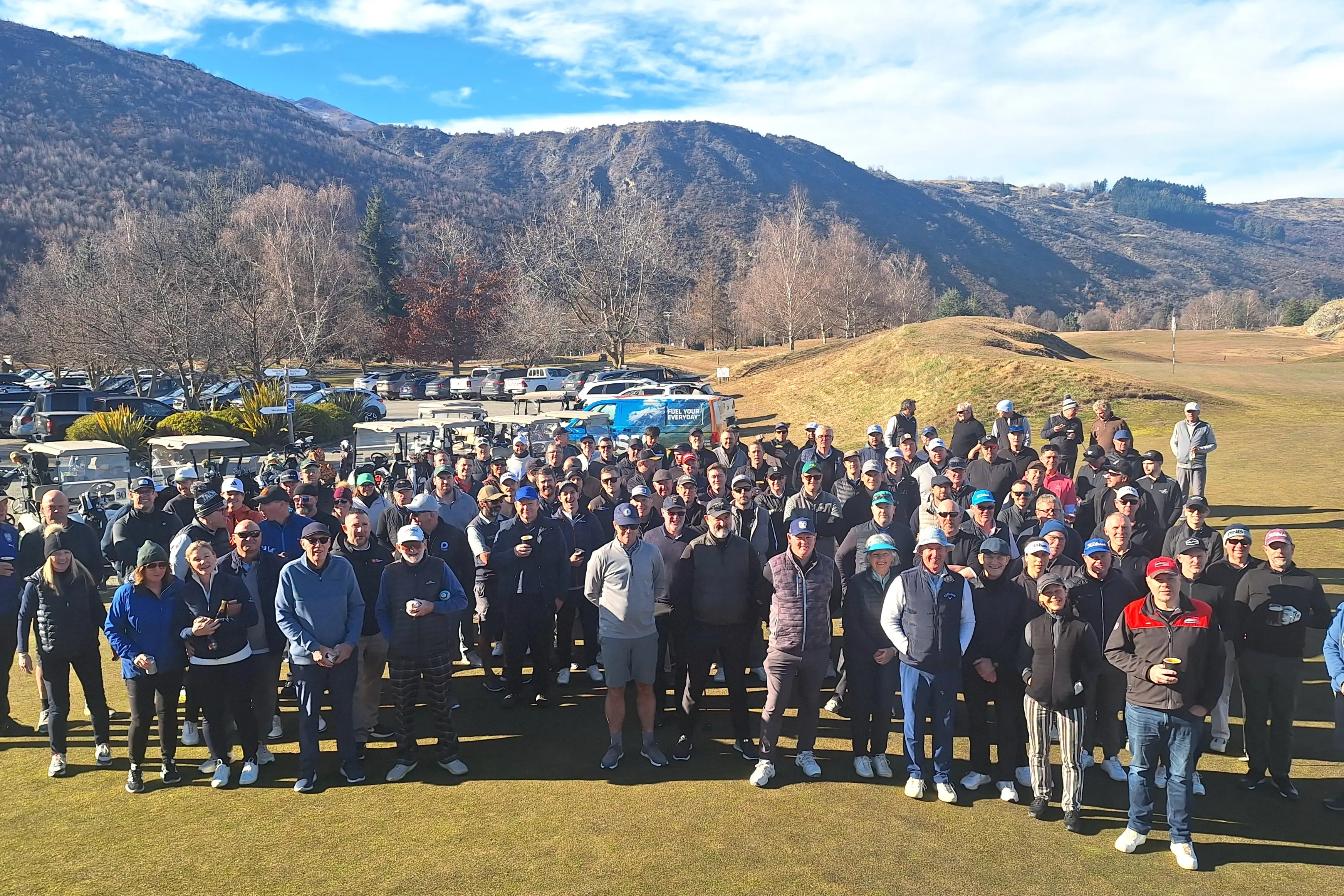 There was a big turnout at the Arrowtown Golf Club for a tournament fundraiser for Queenstown boy Dylan Yallop. Photo: Guy Williams