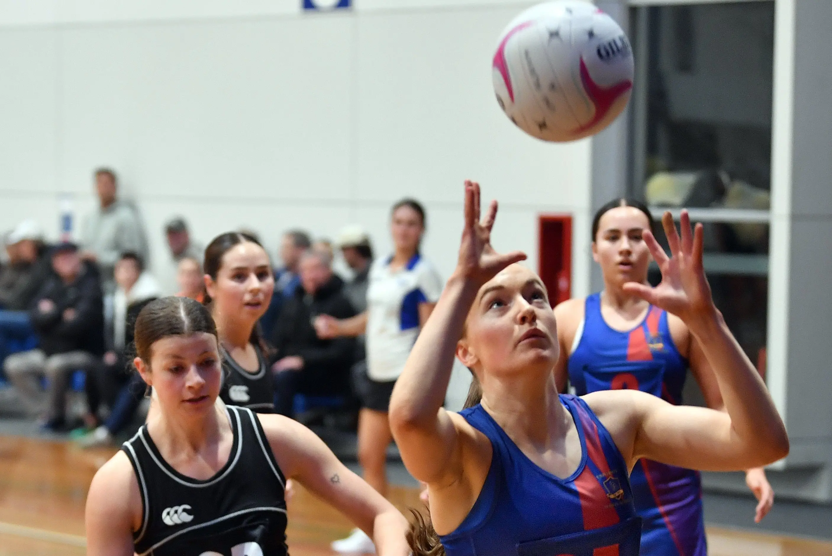 University Albion A goal attack Ella Southby in action earlier this season. Photo: Stephen Jaquirey