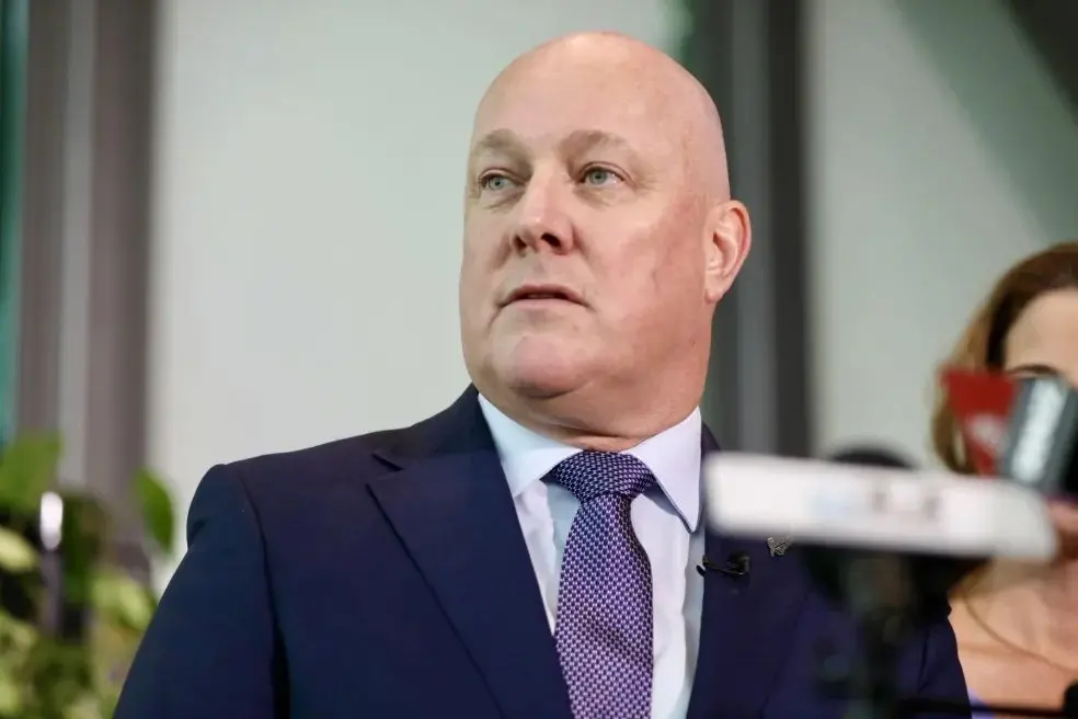 Prime Minister Christopher Luxon is offering voters the changes to revisit their electoral system. Photo: RNZ / Calvin Samuel
