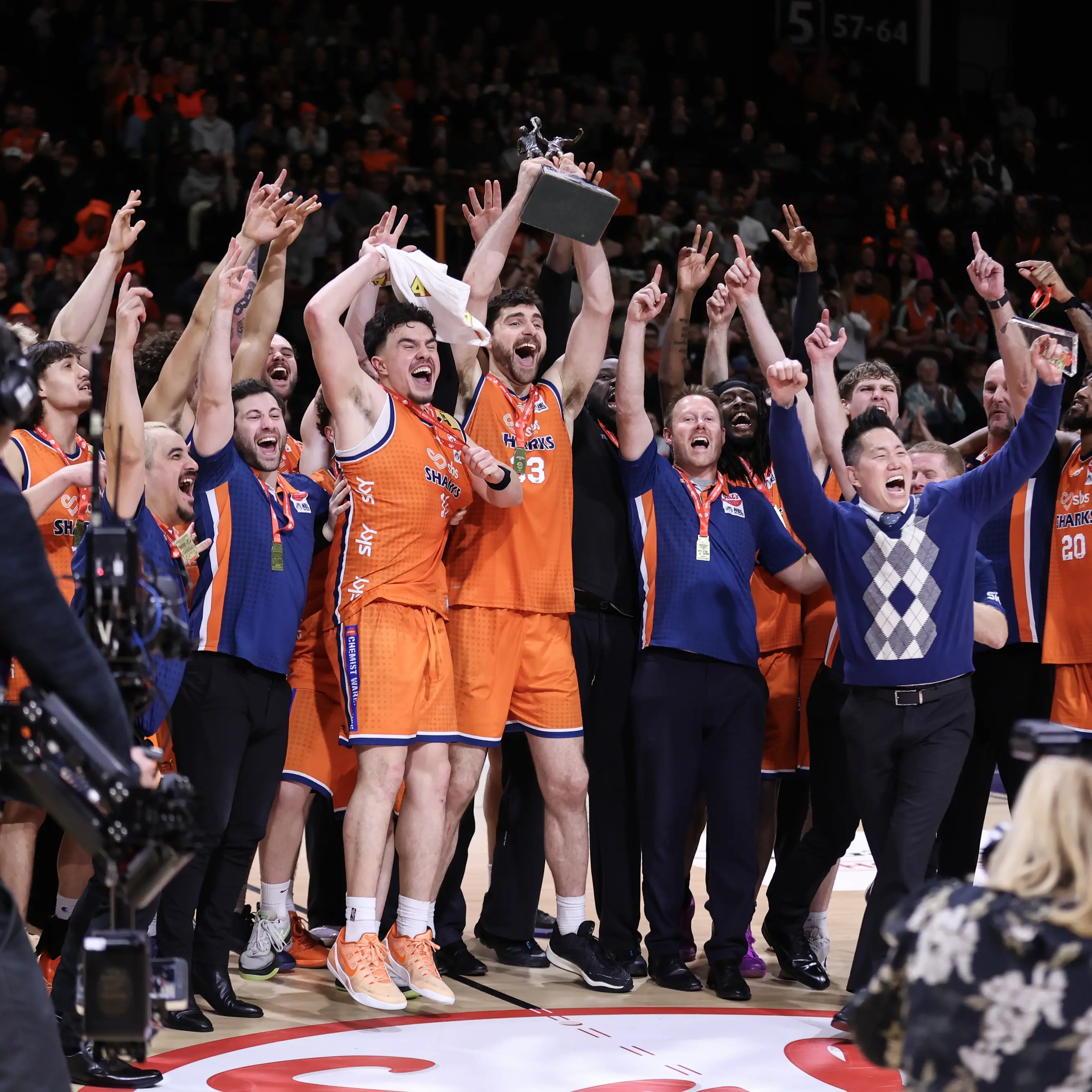 Sharks lift first title in eight years