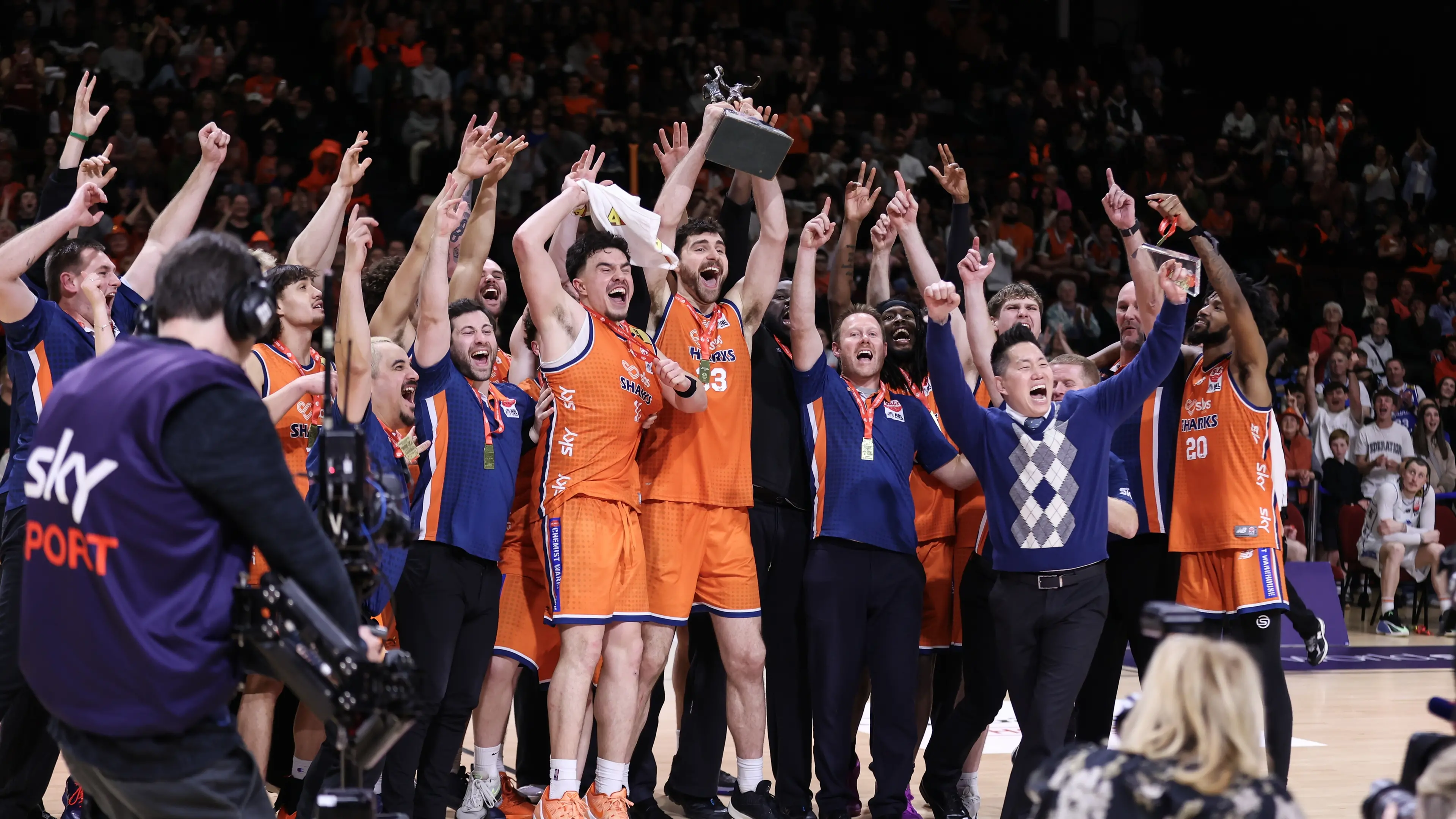 Sharks lift first title in eight years