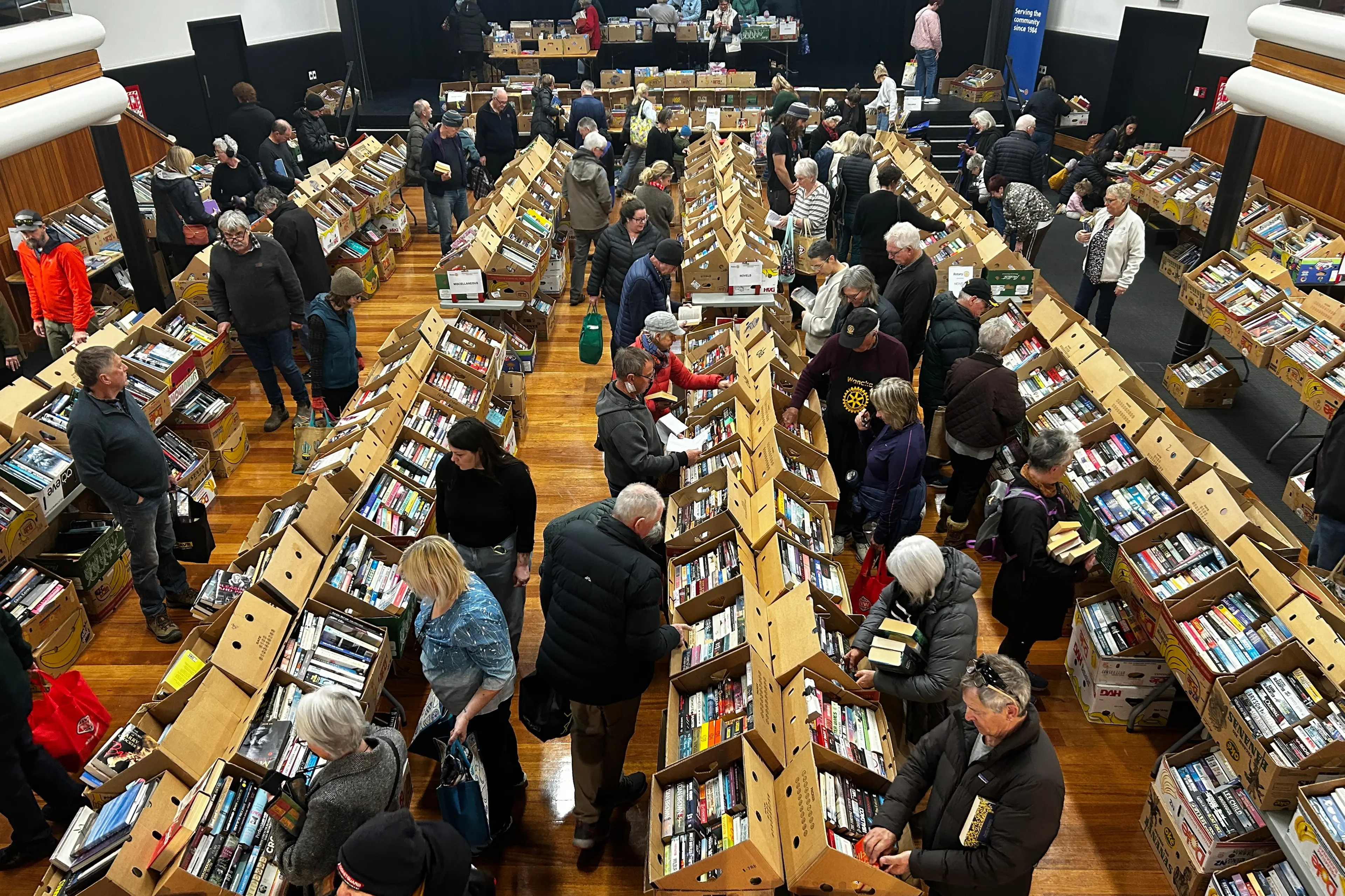 This years Rotary book sale made $22,000 for the community. Photo: Supplied