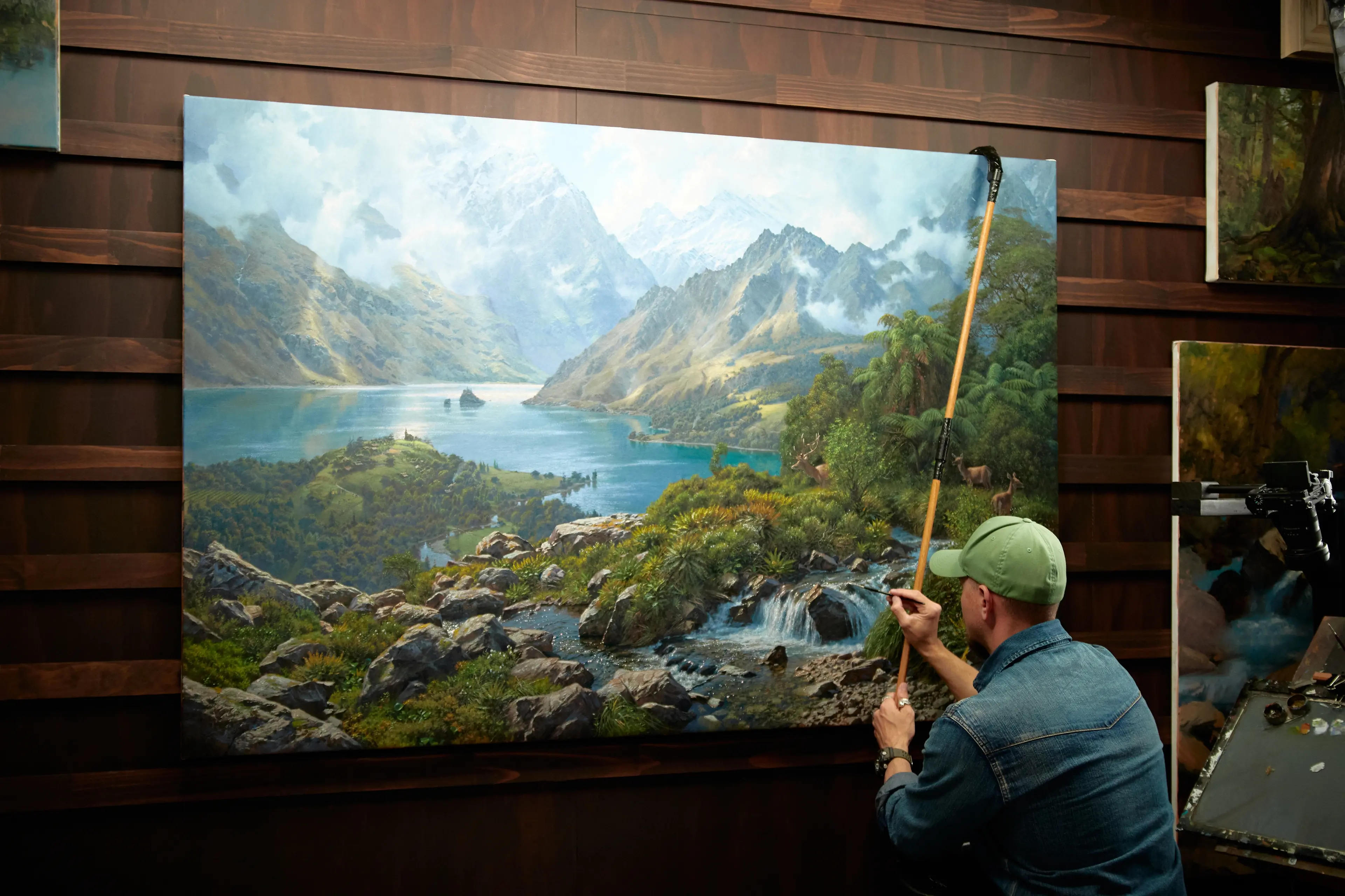 Landscape artist Andrew Tischler has entered a partnership with WAI Wanaka which will see his work sold to raise money for the environmental charity. Photo: Supplied