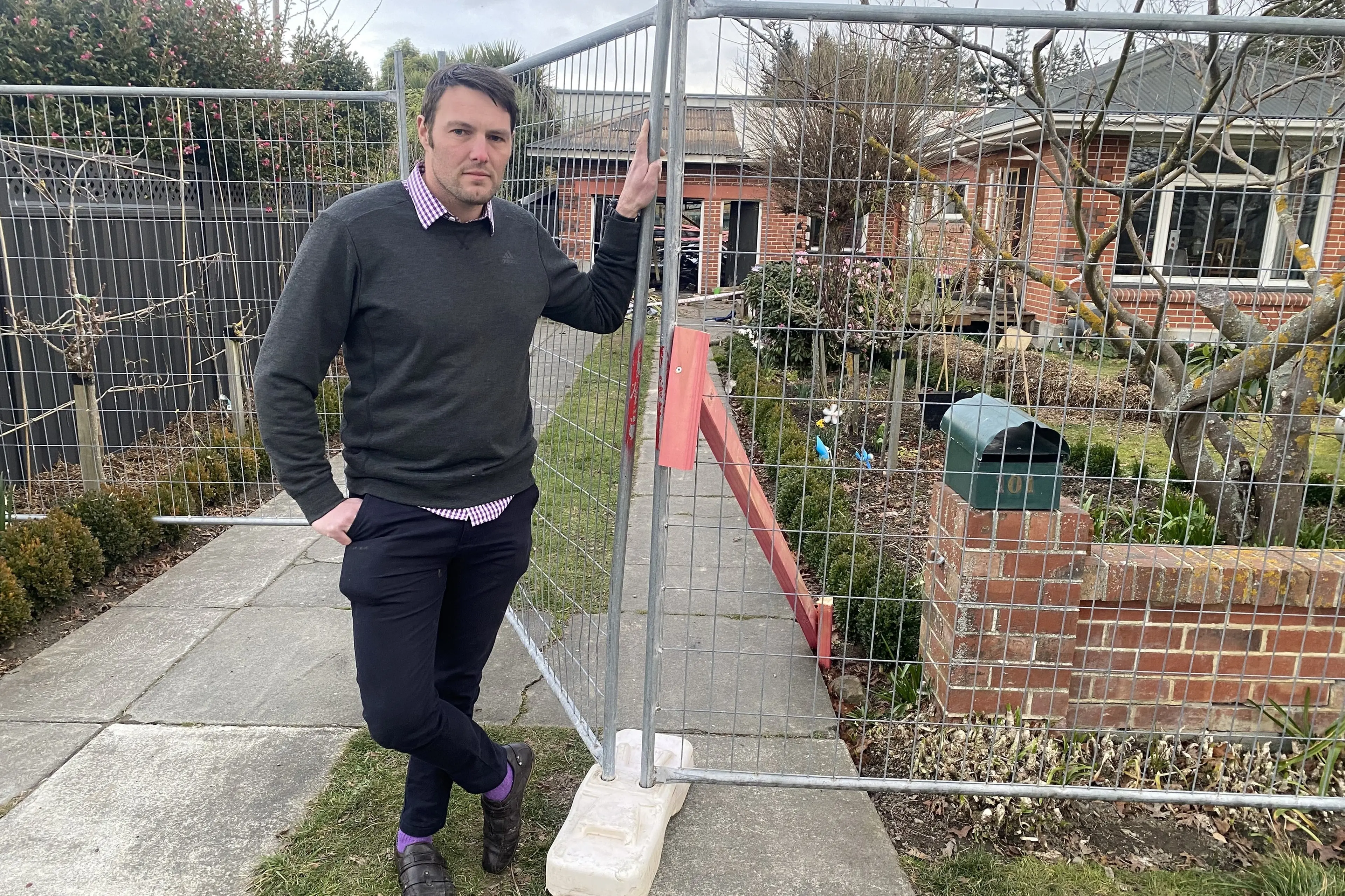 Geraldine resident James Blok is thankful for the support from the community after a fire destroyed his garage late last month. Photo: Shelley Inon