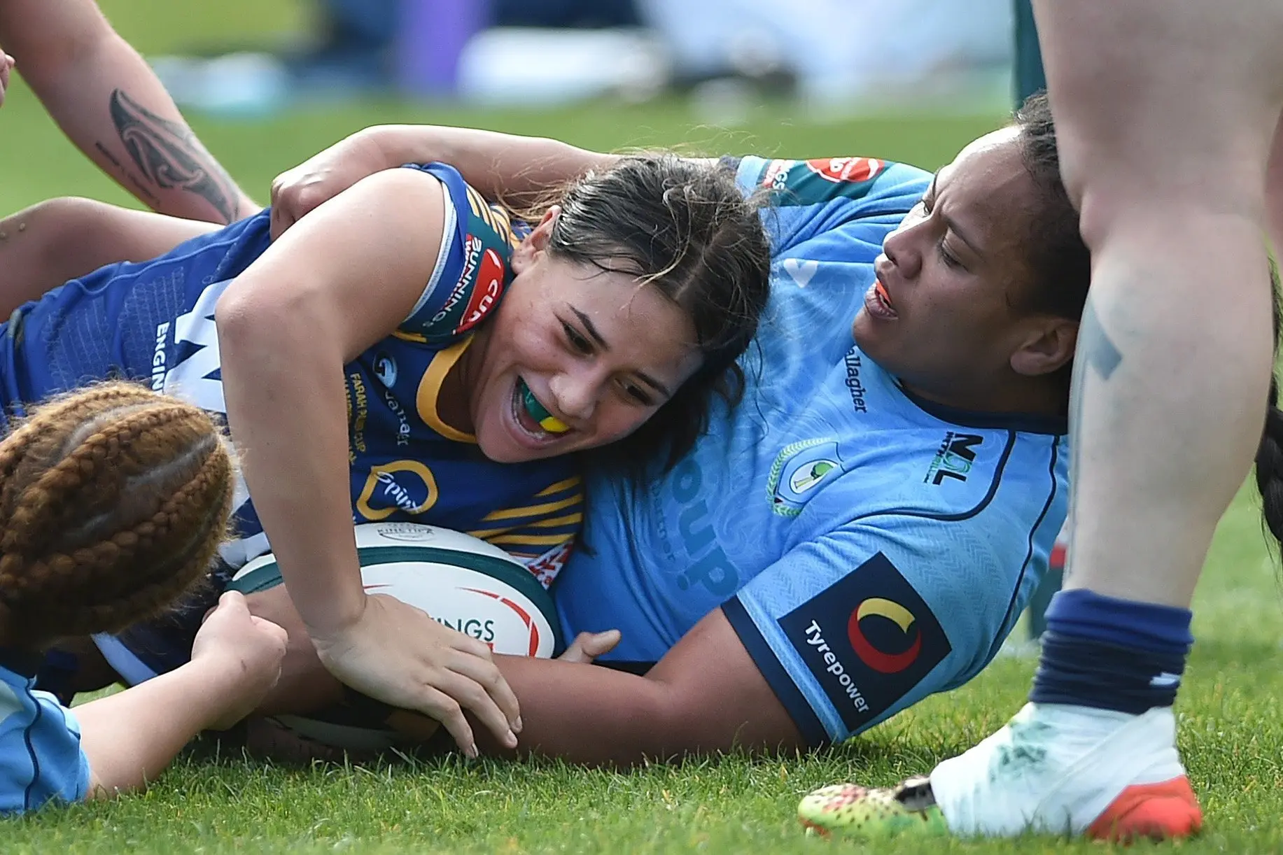 Charlotte Va\\'afusuaga scores for Otago Spirit during the Farah Palmer Cup Championship final last year. Photo: Gregor Richardson