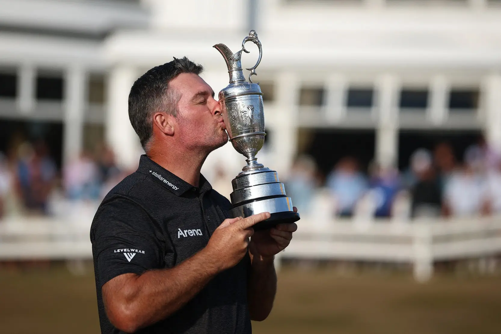 Ryan Fox celebrates with the Claret Jug after winning The 154th British Open. Photo: Reuters