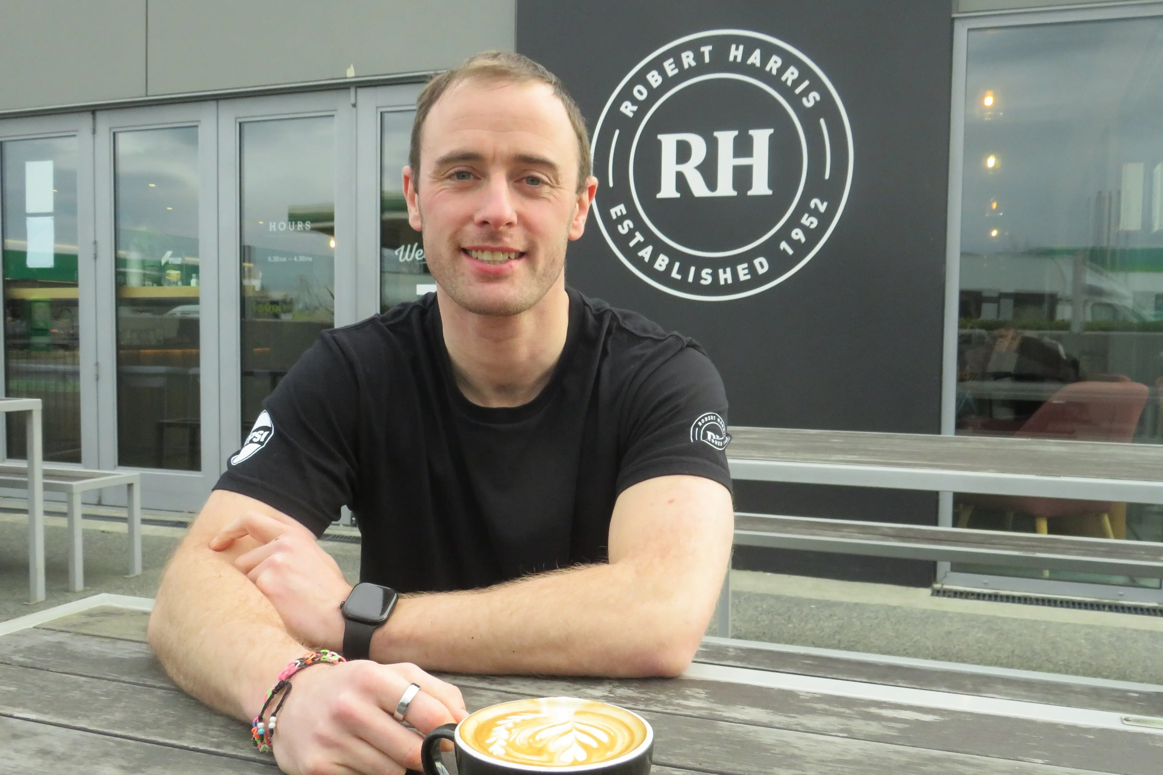 Barista Bryce Elvy is a finalist in the Robert Harris Barista of the Year competition. He is one of three selected nationwide and the only one from the South Island. Photo: Toni Williams