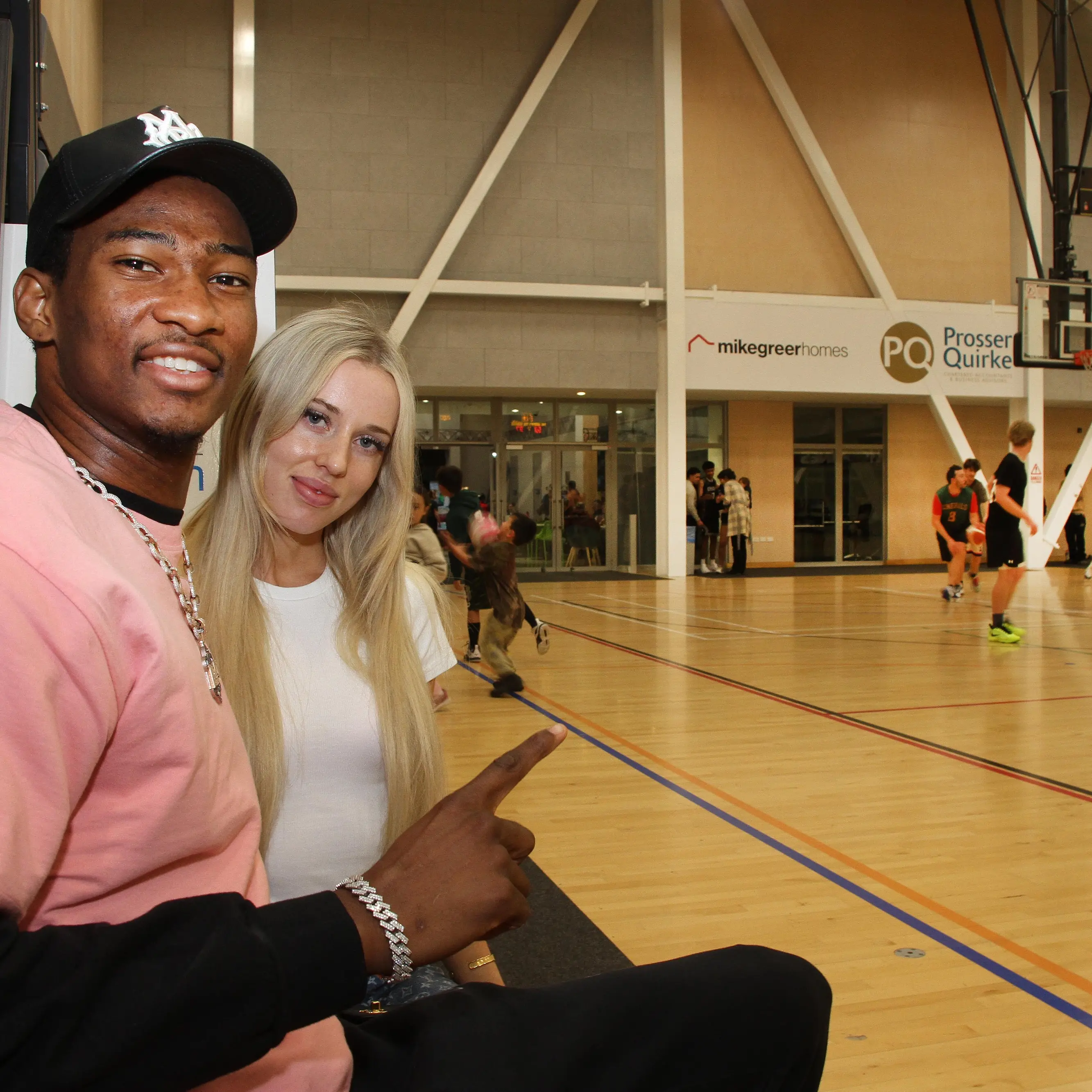 NBA player visits Canterbury during his honeymoon