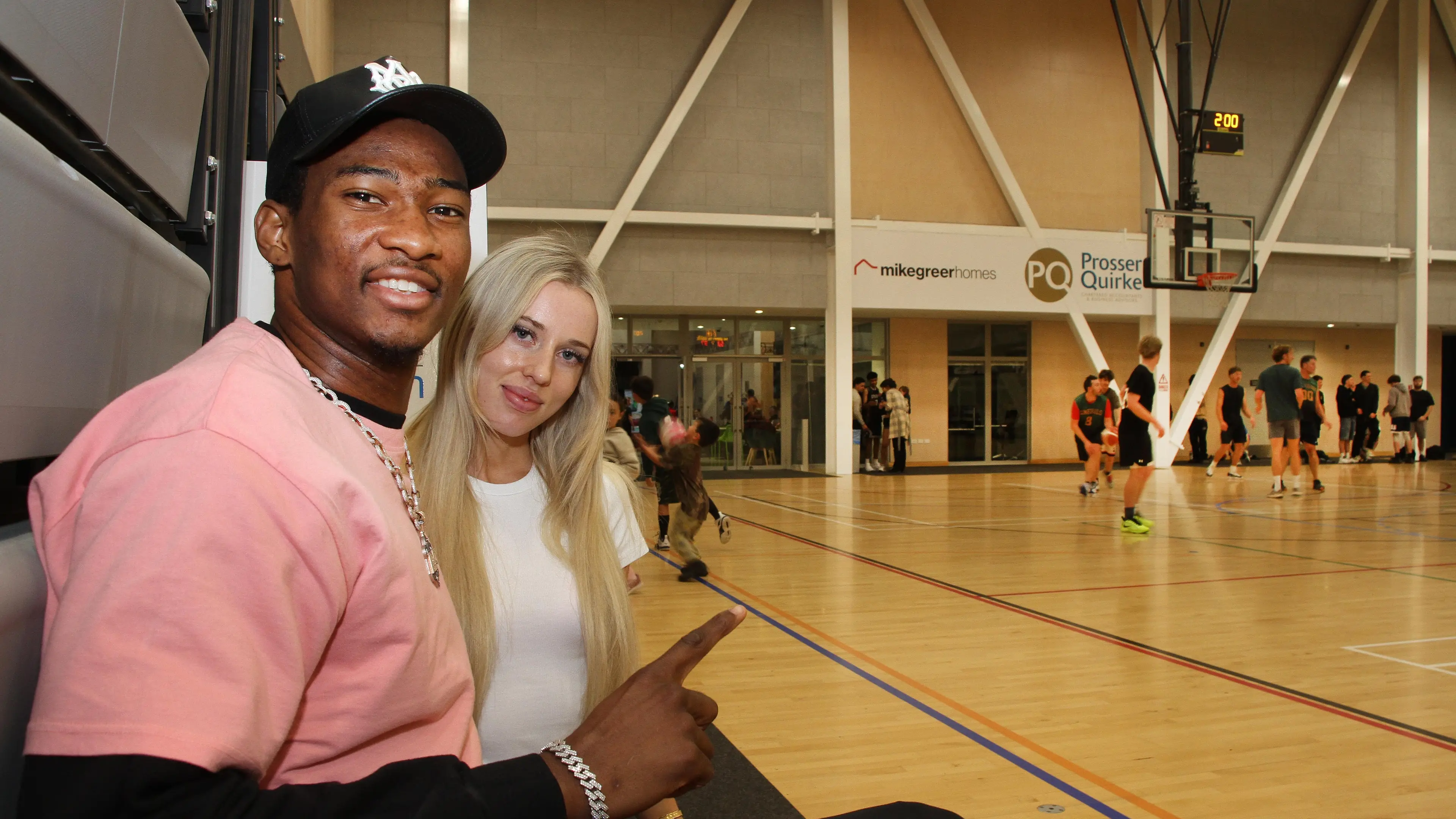 NBA player visits Canterbury during his honeymoon