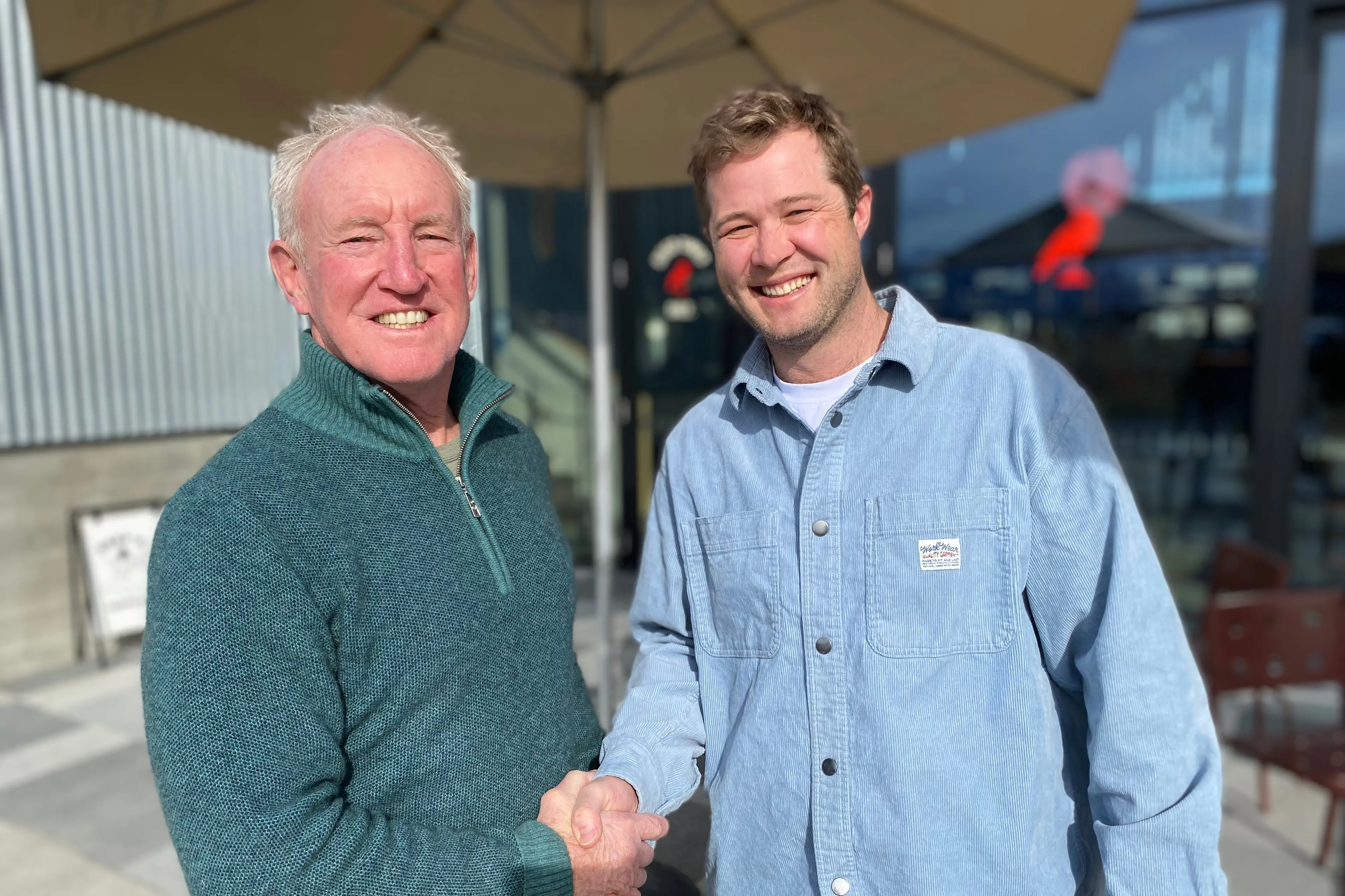 Hard to say \\u2018no\\u2019: July\\u2019s \\u2018Good Egg\\u2019 Craig \\u2018Ferg\\u2019 Ferguson, left, with Pavilion GM Robbie McGillivray. Photo: Philip Chandler
