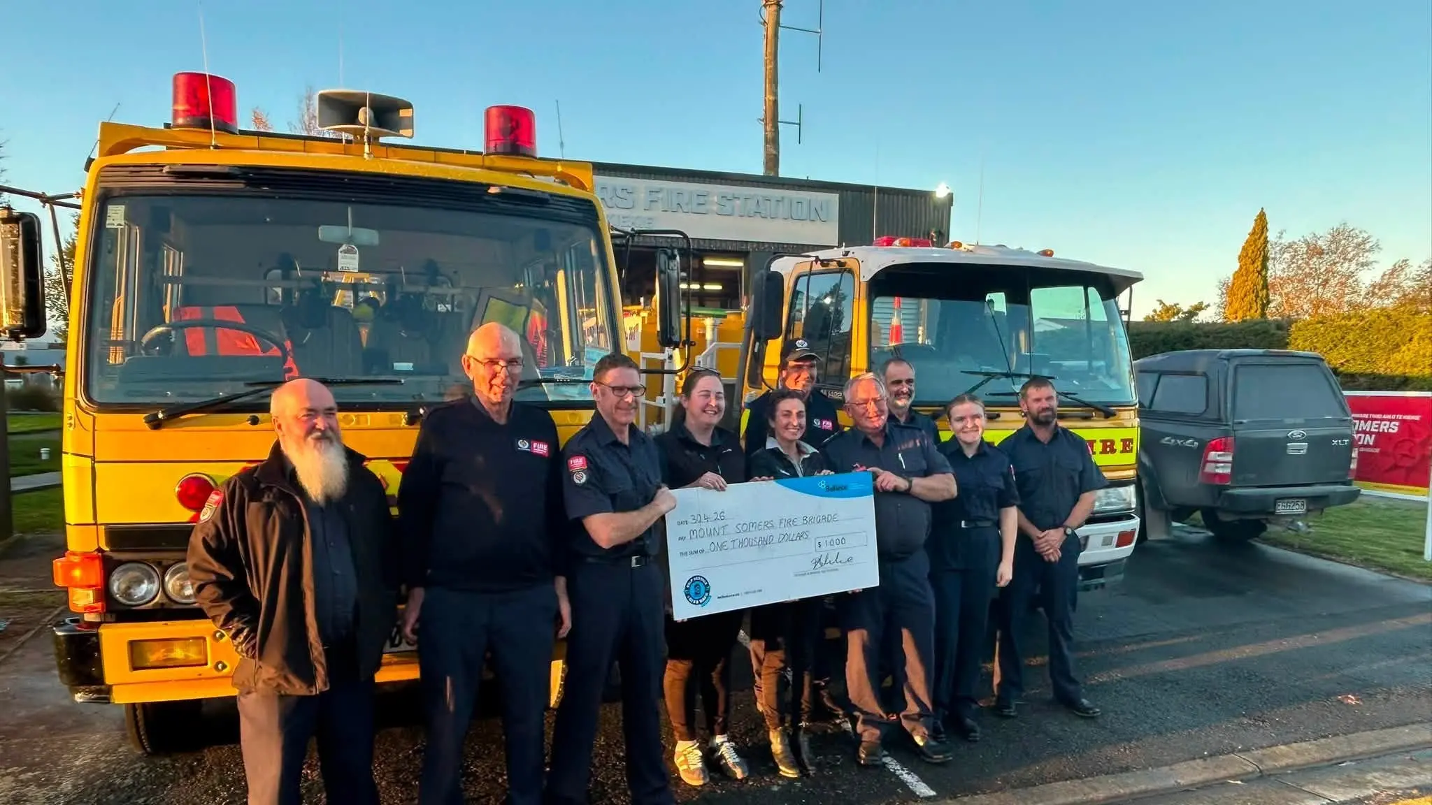 Mount Somers Volunteer Fire Brigade welcome funding boost