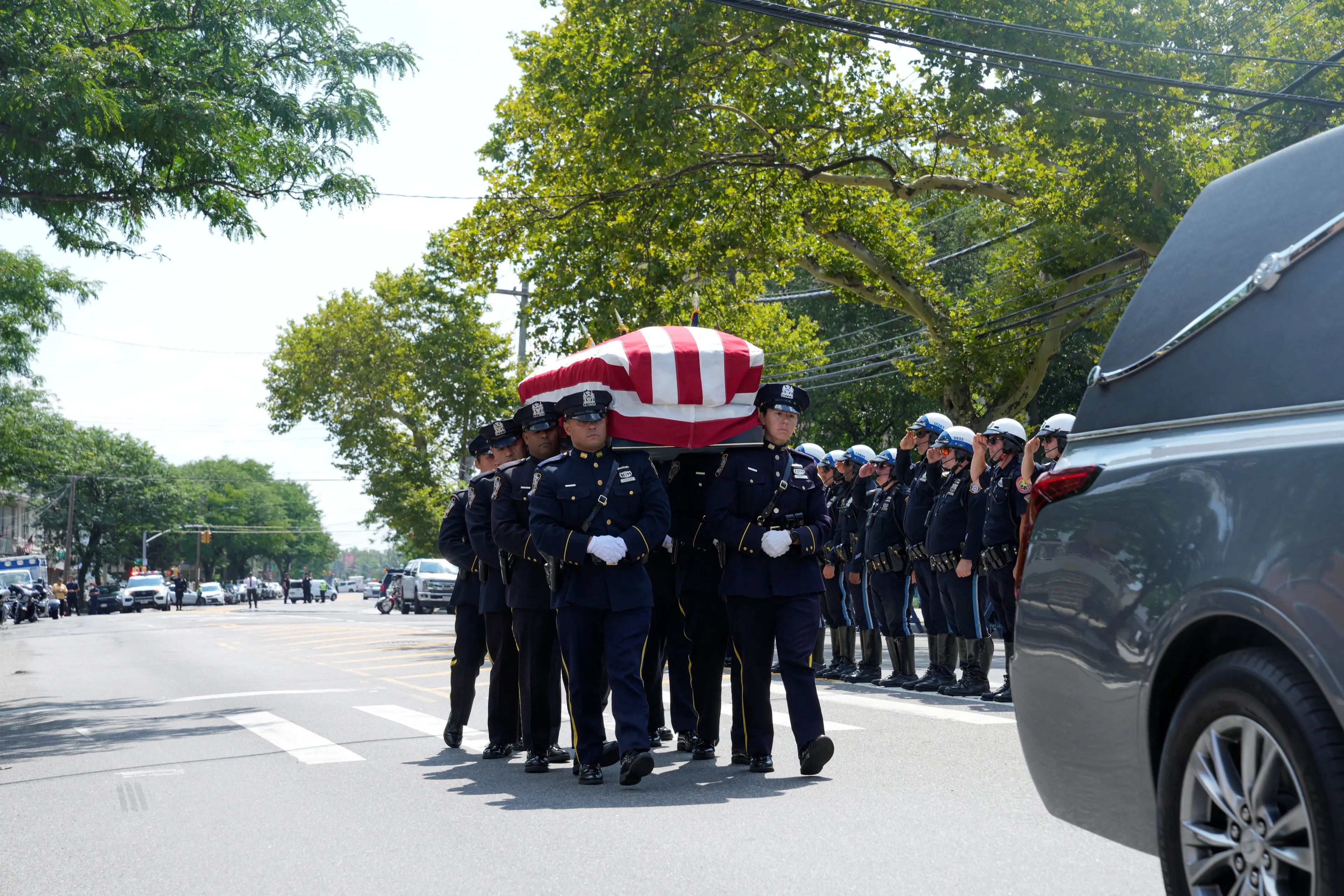 <p>Pallbearers carry the casket of US soldier Sgt. Angel S. Rampersad who was killed in an attack on Muwaffaq Salti Air Base in Jordan last month. Photo: Reuters </p>\\n