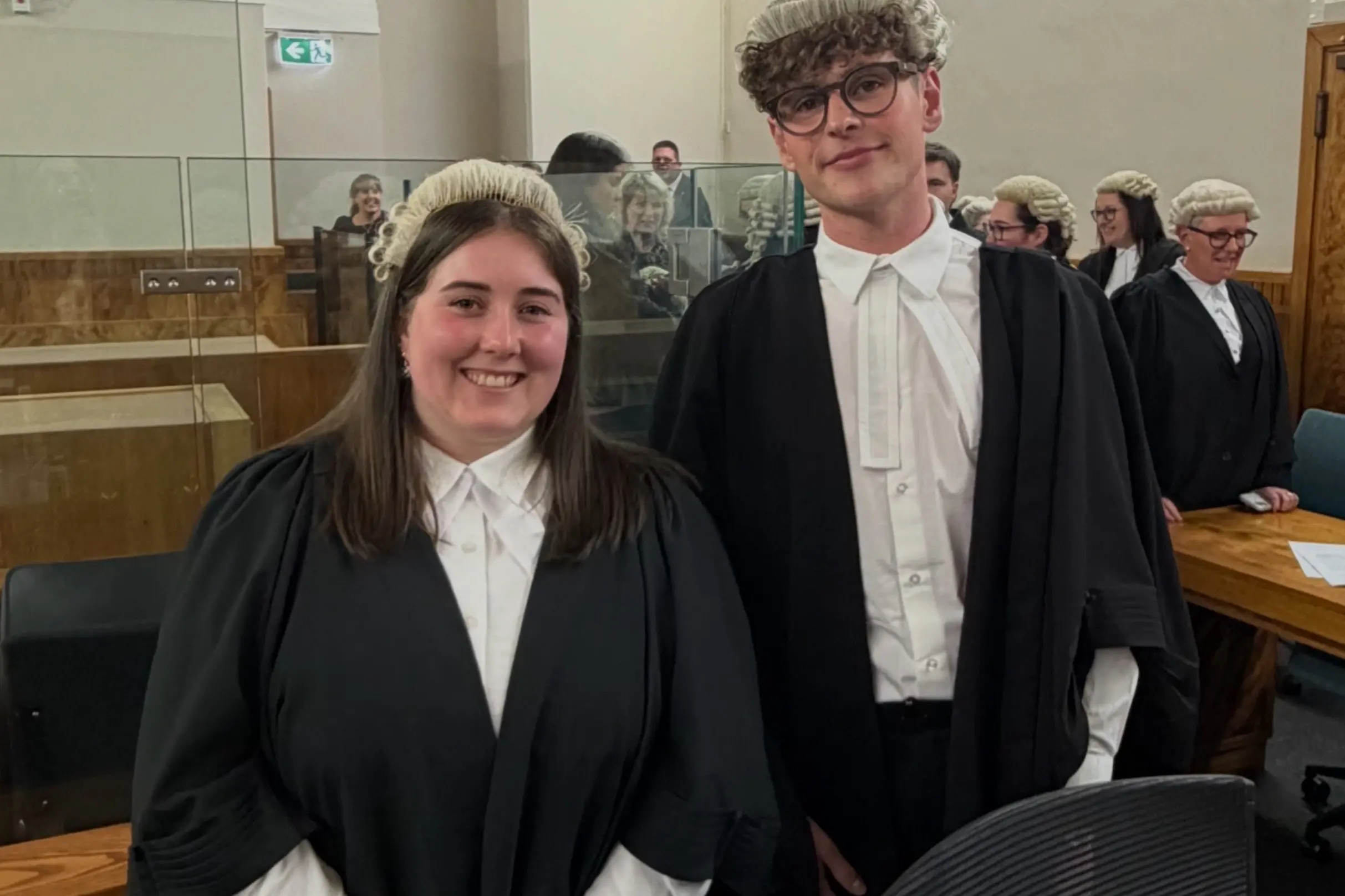 Invercargill\\'s Walker Murdoch Law staff members Thea Pinckney (left)  and Jacob Leith were admitted to the bar before Justice Rachel Dunningham in the Invercargill High Court last week.